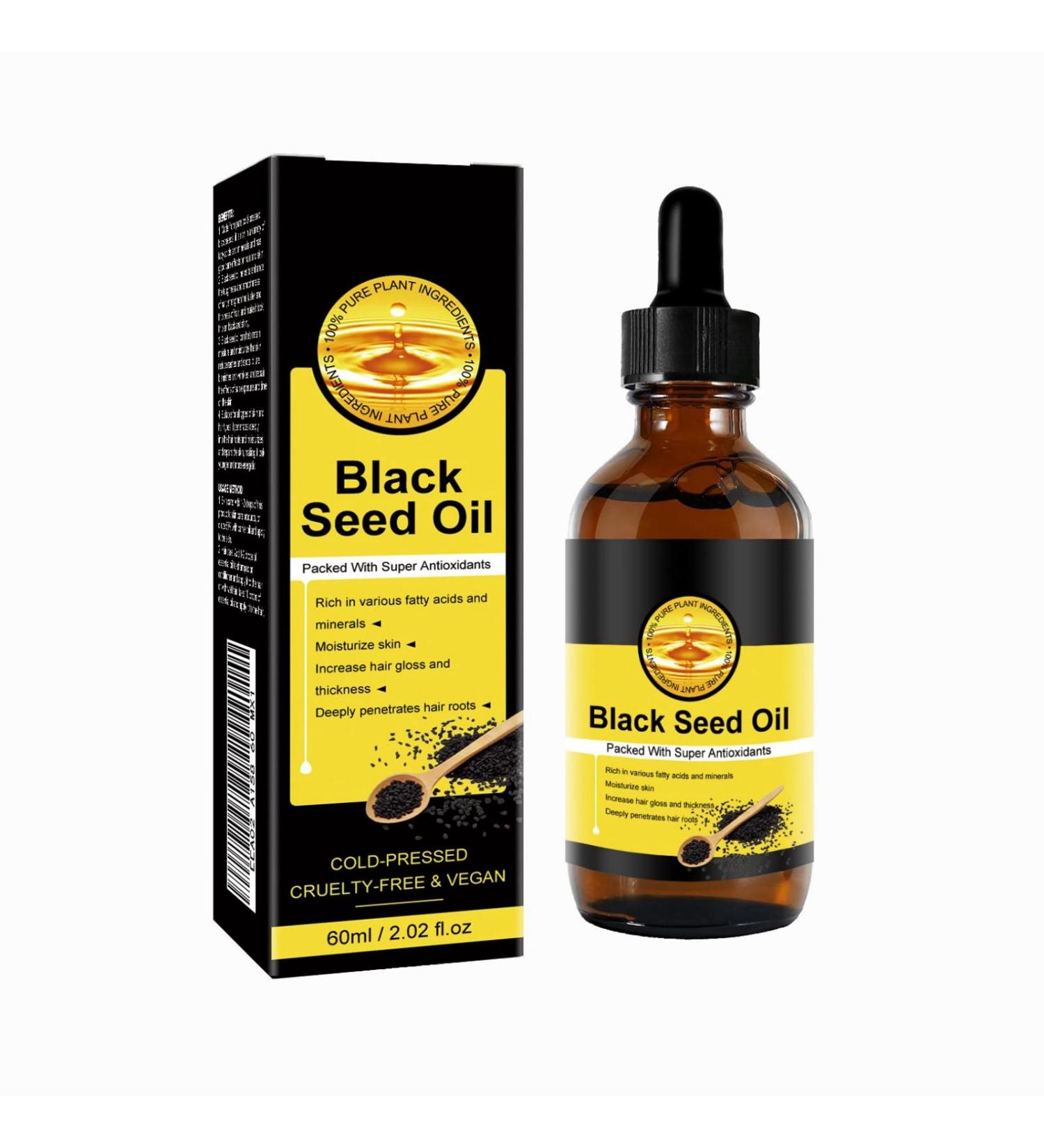 Organic Black Seed Oil Cold Pressed Cold Pressed Black Seed Oil For Hair With Super Antioxidant For Immune Support Joints Digestion Hair Skin & Nail Blackseed Oil Black Seed Oul Black Seed Oil - Buy Online on GoSupps.com