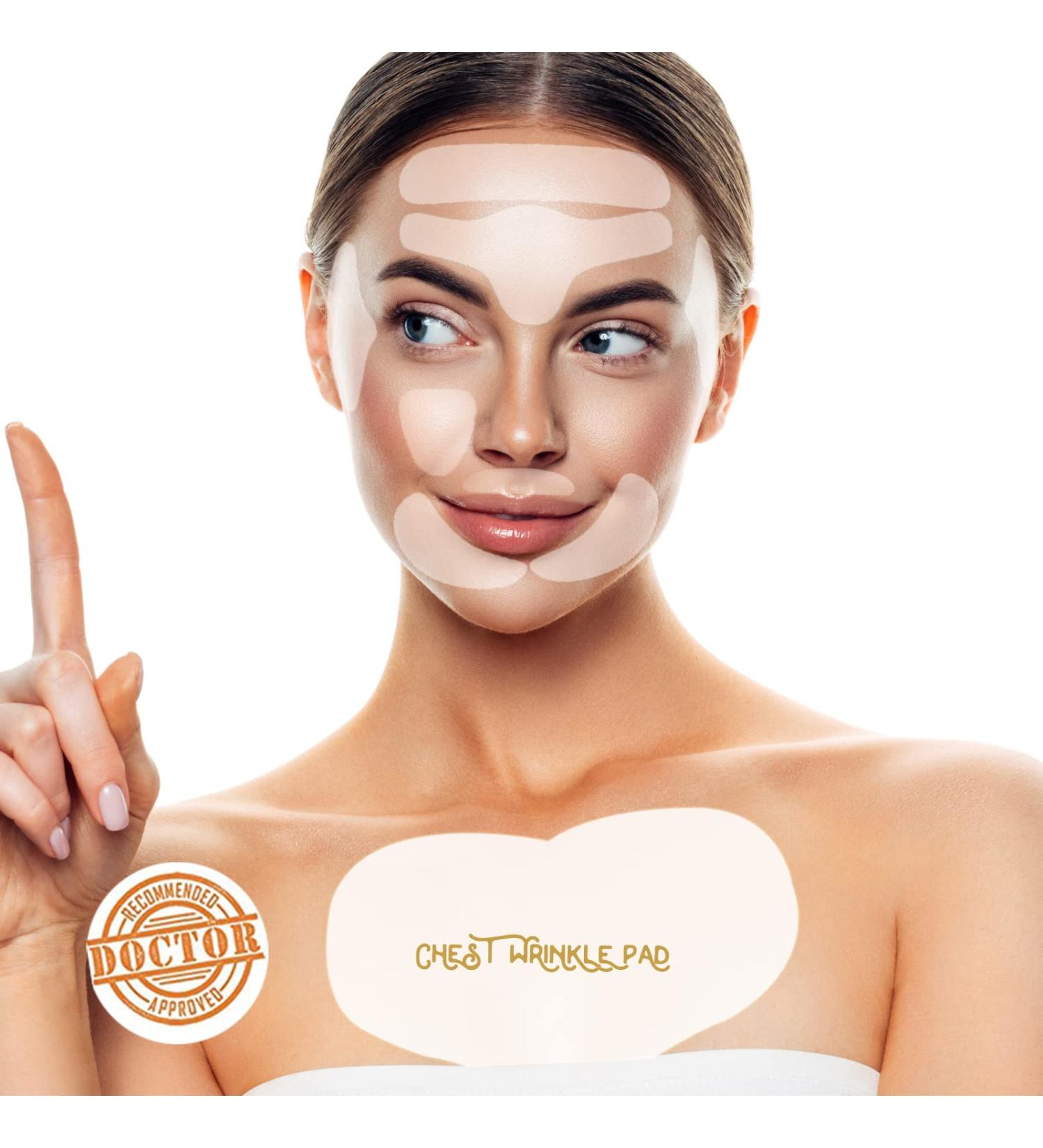 Facial Wrinkle Remover Strips - 256pcs Anti-Aging Patches & Chest Pad for Smooth Skin - Buy Online on GoSupps.com
