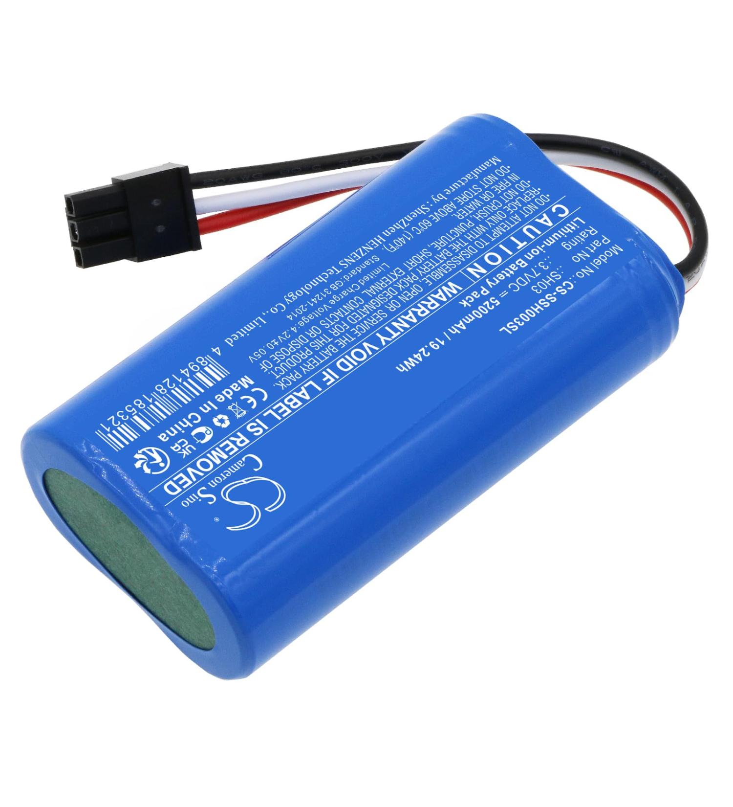 SPANN Battery Replacement for Simplehuman Mirror SH1S2P - SH03 3.7V | International Shipping Available - Buy Online on GoSupps.com