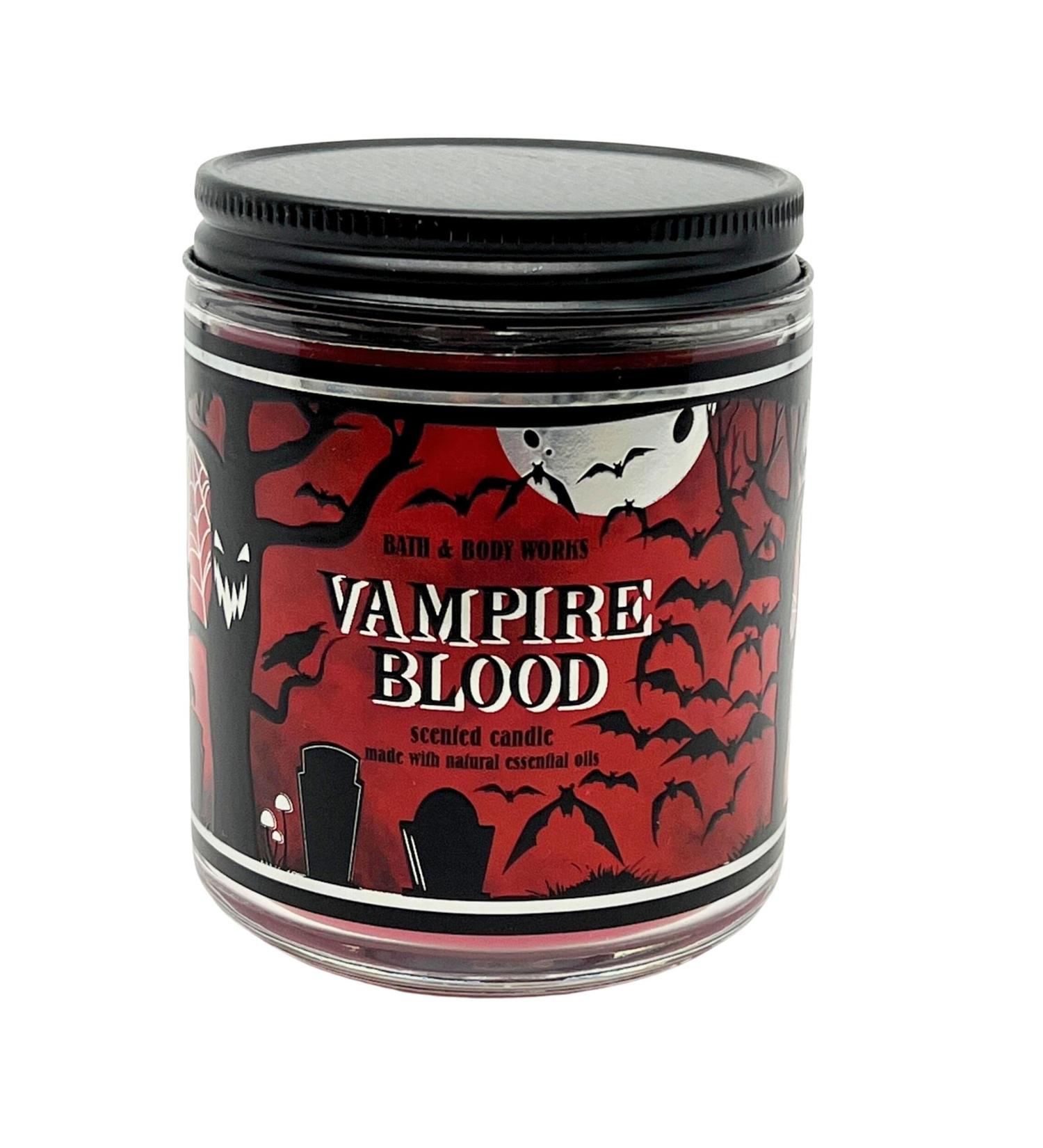 Bath & Body Works 1-Wick Candle - Vampire Blood Halloween Scent with Essential Oils - 7 oz - International Shipping - Buy Online on GoSupps.com