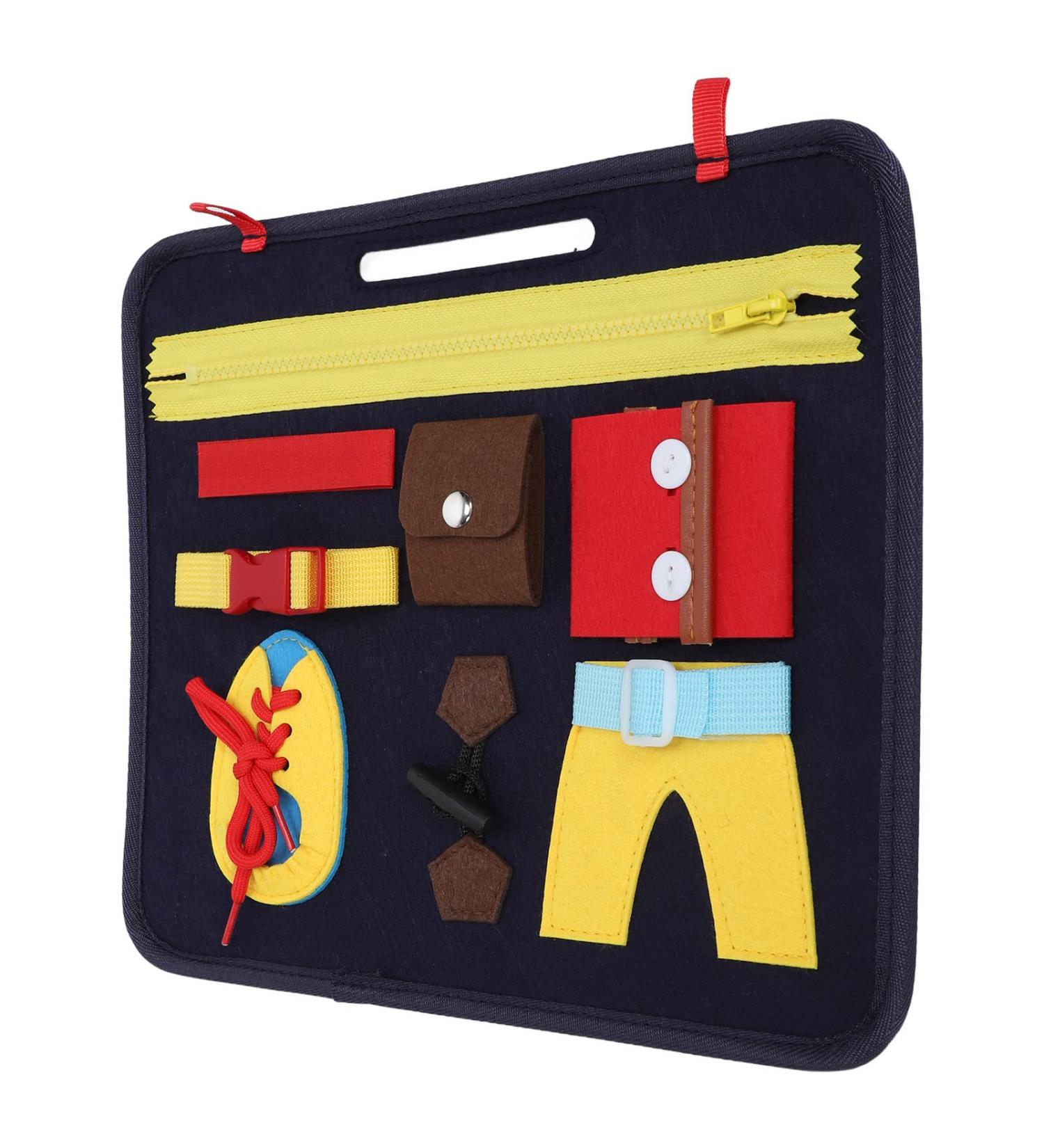 Sensory Apron for Dementia | Anti-Stress Blanket for Alzheimer's Patients | Anxiety Relief Tool with Dressing Skills Improvement - Buy Online on GoSupps.com