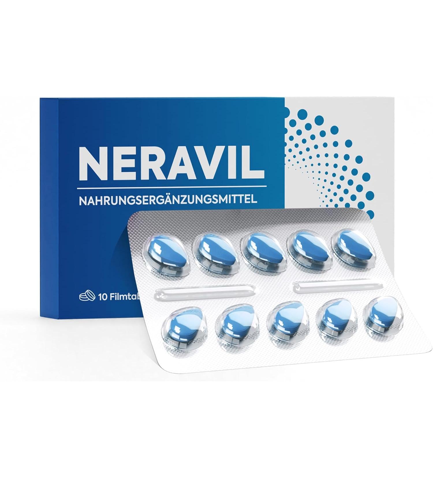 Neravil Blue High Dose Tablets for Men Instant Effect With Natural Active Ingredients Extra Strong with Ginseng Guarana and Ashwagandha - Buy Online on GoSupps.com