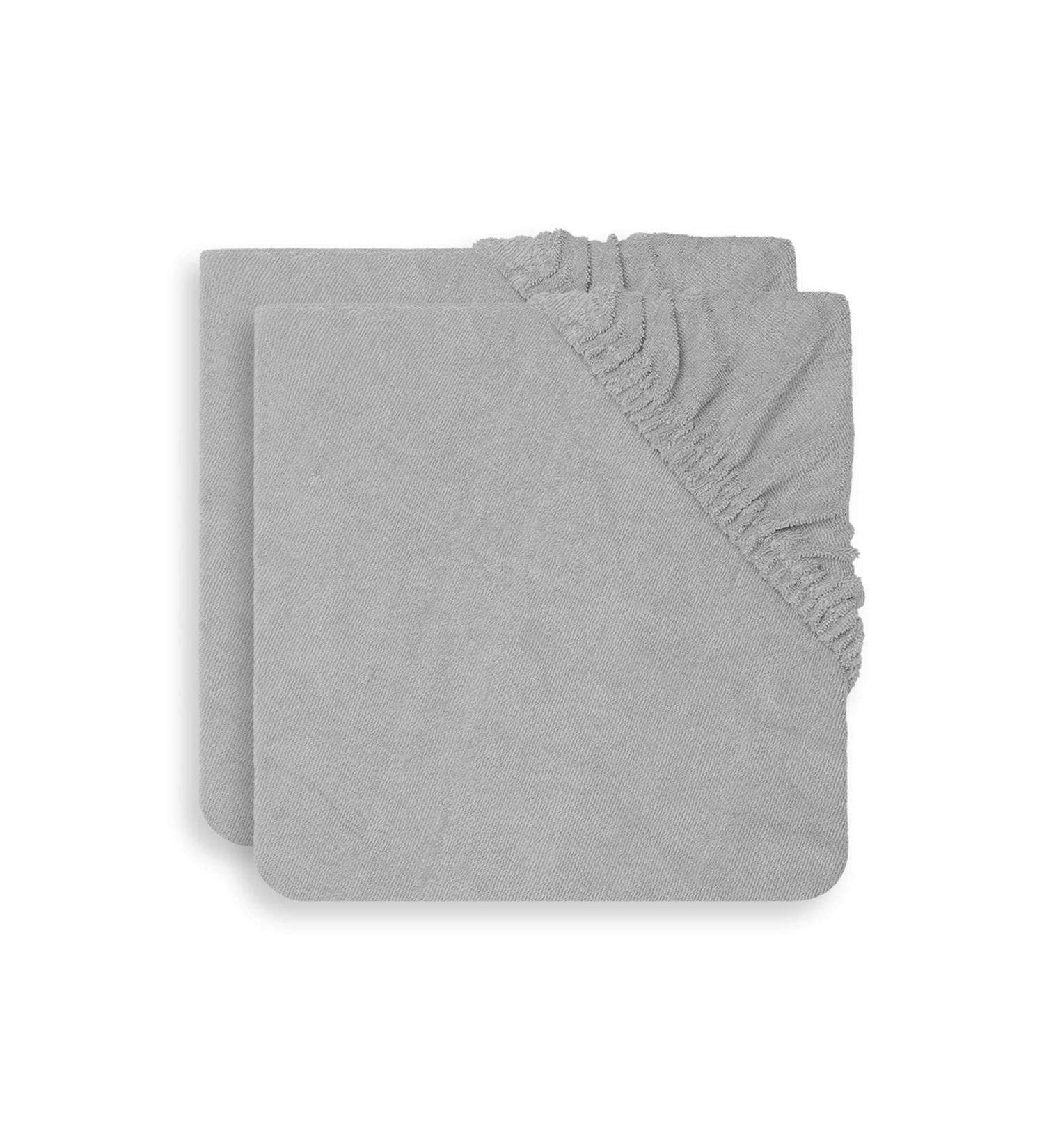 Jollein 2550-503-00078 Changing mat terry cloth 50x70cm soft grey (pack of 2) grey 318 g light grey