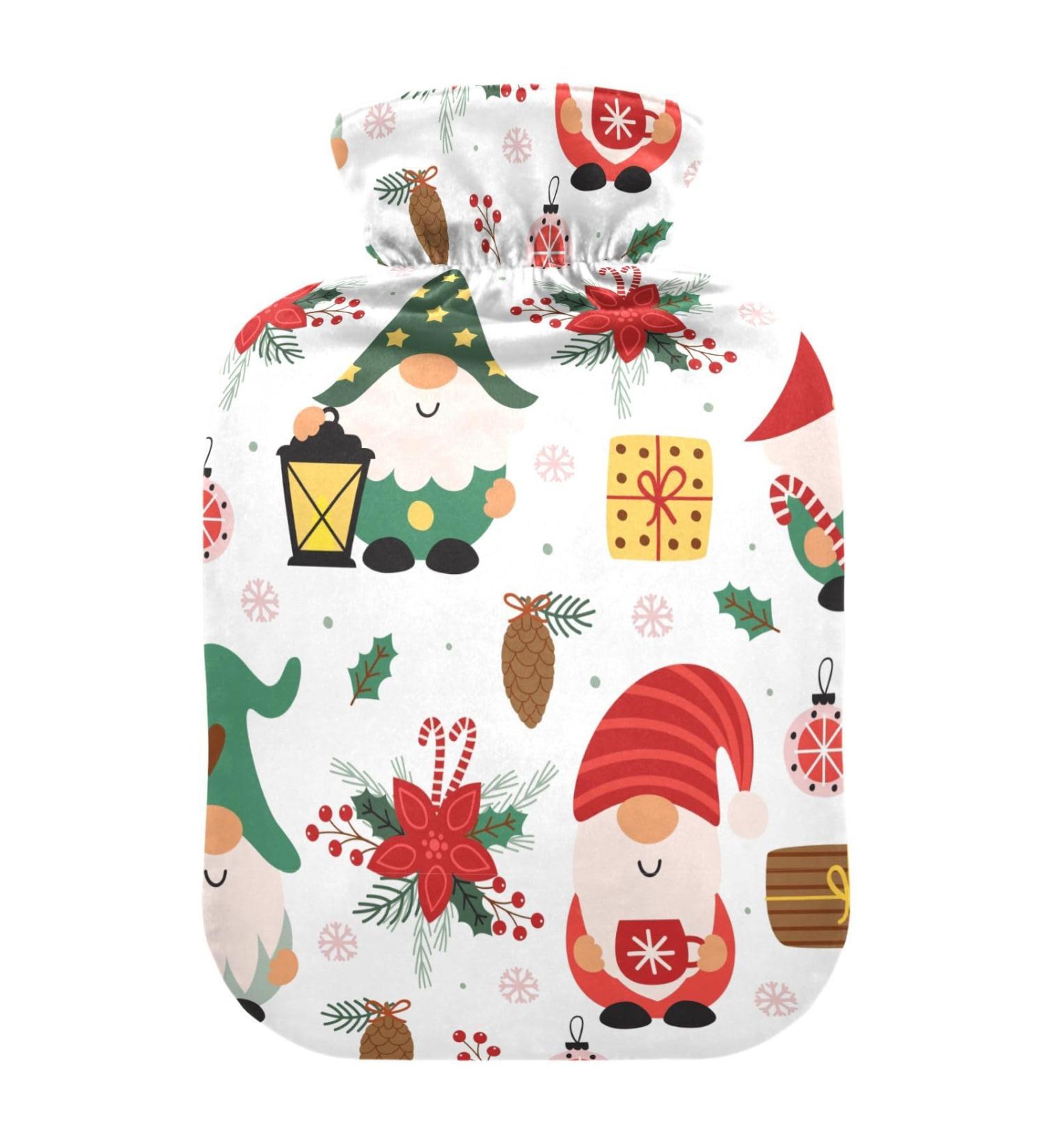 Merry Christmas Wichtel Gift | 1L Heat Bottle for Pain Relief | Hot Water Bag & Hot Pack for Headache & Back Pain - Buy Online on GoSupps.com