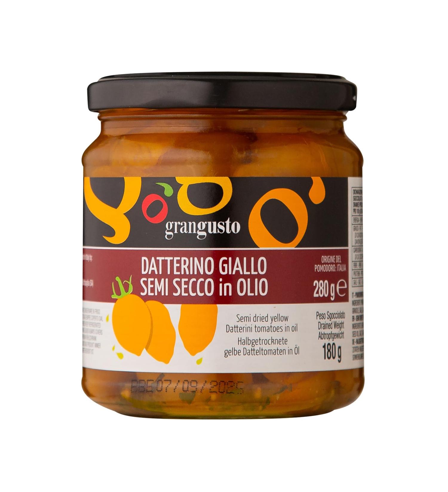 Italian Gourmet E.R. Grangusto Yellow Semi-Mixed Datterini Oil 280 g