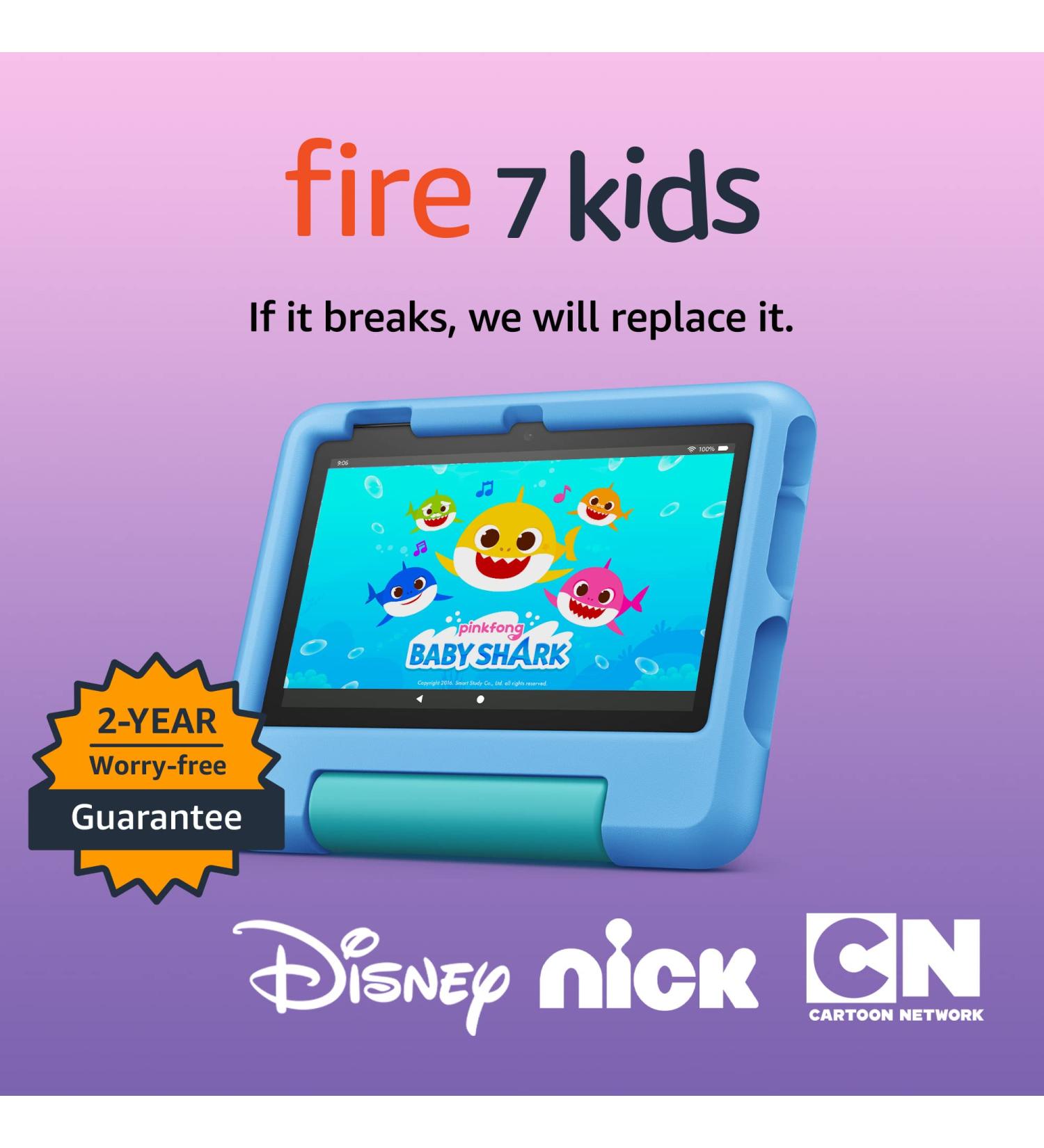 Amazon Fire 7 Kids Tablet - #1 Choice for Ages 3-7 | Parental Controls, Educational Features | 16GB, Blue - 2022 Bestseller - Buy Online on GoSupps.com