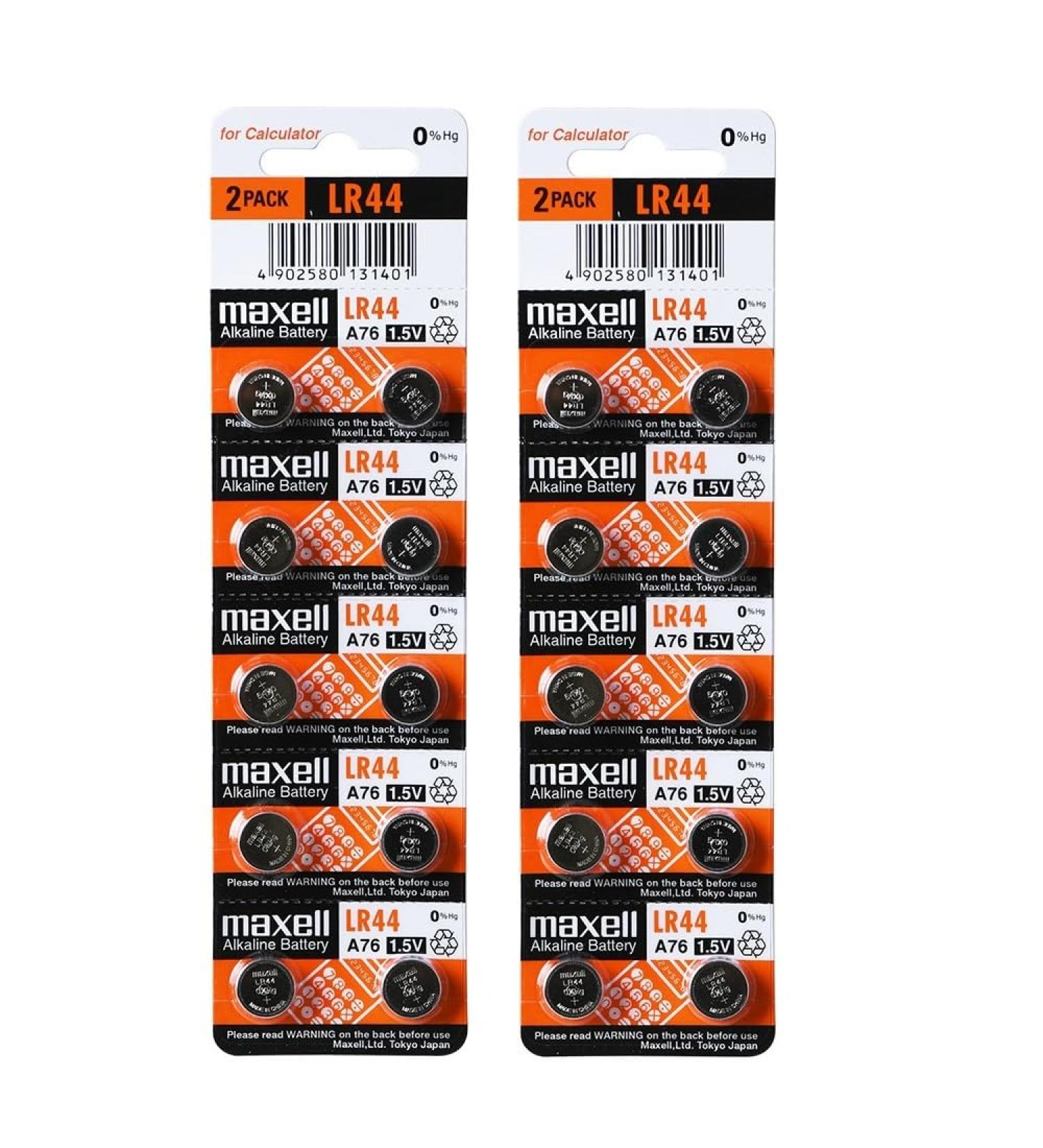 Maxell 20 Pack LR44 AG13 357 Button Cell Batteries - Hologram Packaging - Long-Lasting Power | International Shipping Available - Buy Online on GoSupps.com