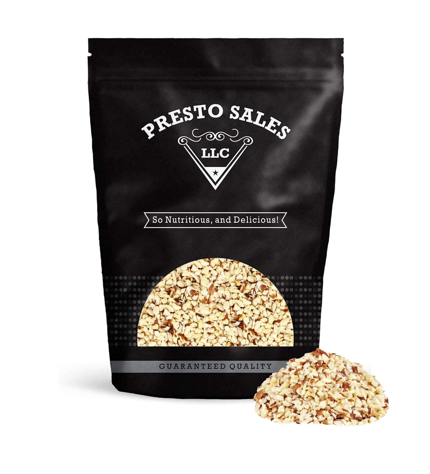 Raw Chopped Filberts/Hazelnuts - Highly Nutritious Vegan Keto Protein Snack | 5 lbs Resealable Bag by Presto Sales LLC - Buy Online on GoSupps.com