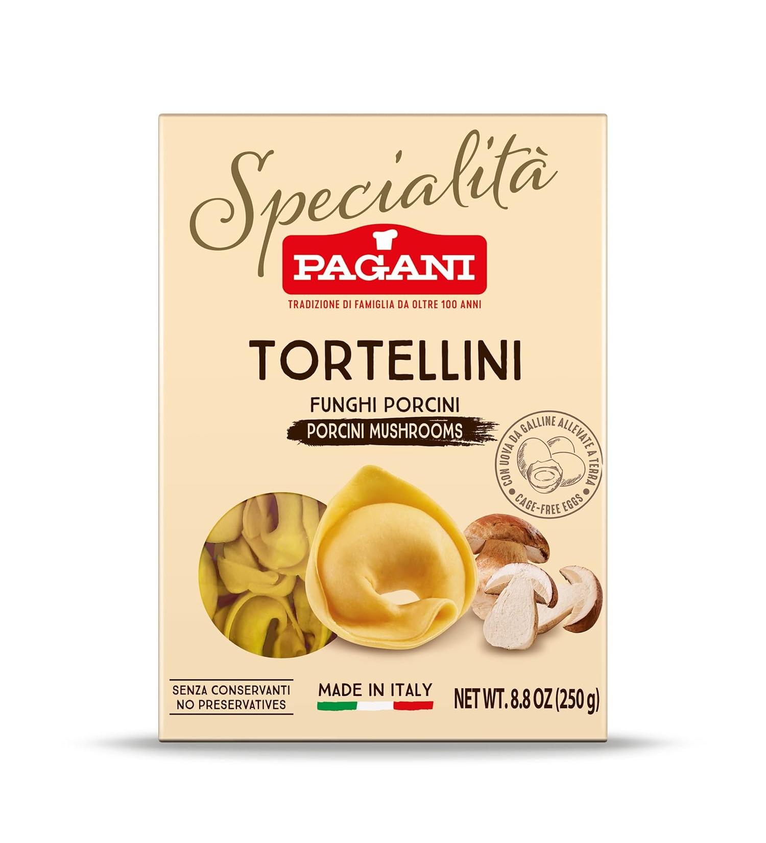 Pagani Tortellini with Mushroom & Cheese - Pack of 2 - 8.8 Oz. - Buy Online on GoSupps.com