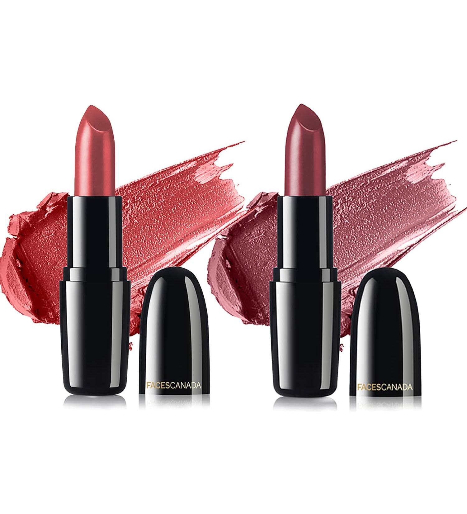 Stilion Festive Pout - Weightless Creme Finish Lipstick Pack of 2 | Amber & Love Nude | Silky Smooth | Long Lasting Color | Hydrated Lips for All Skin Types - Buy Online on GoSupps.com