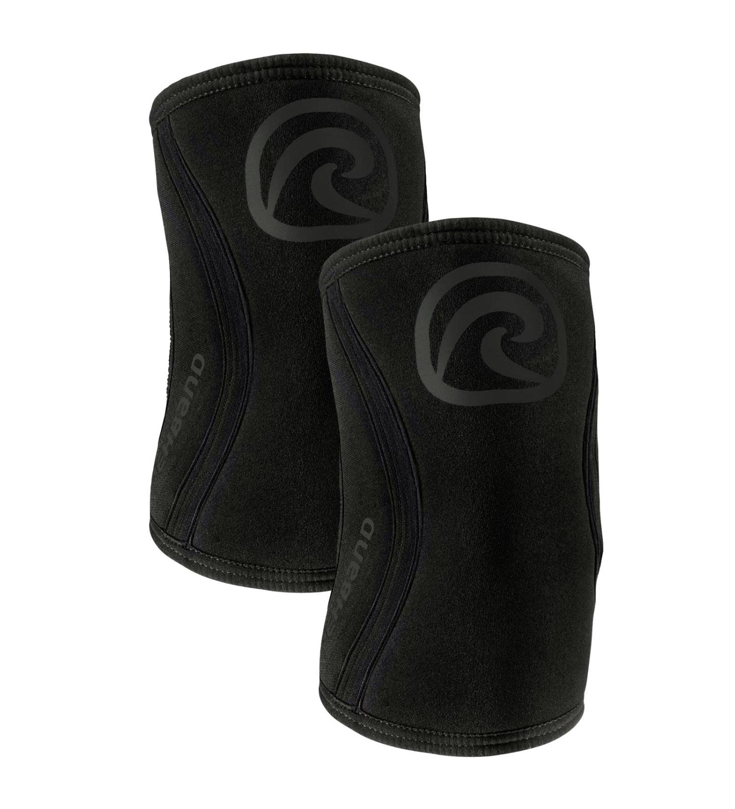 Rehband Elbow Bandage - 5mm SBR/Neopren Sleeve for Strength Sports | Anatomical Slip-Resistant Tight-Fitting | Unisex XXL Carbon/Black - 1 Pair - Buy Online on GoSupps.com