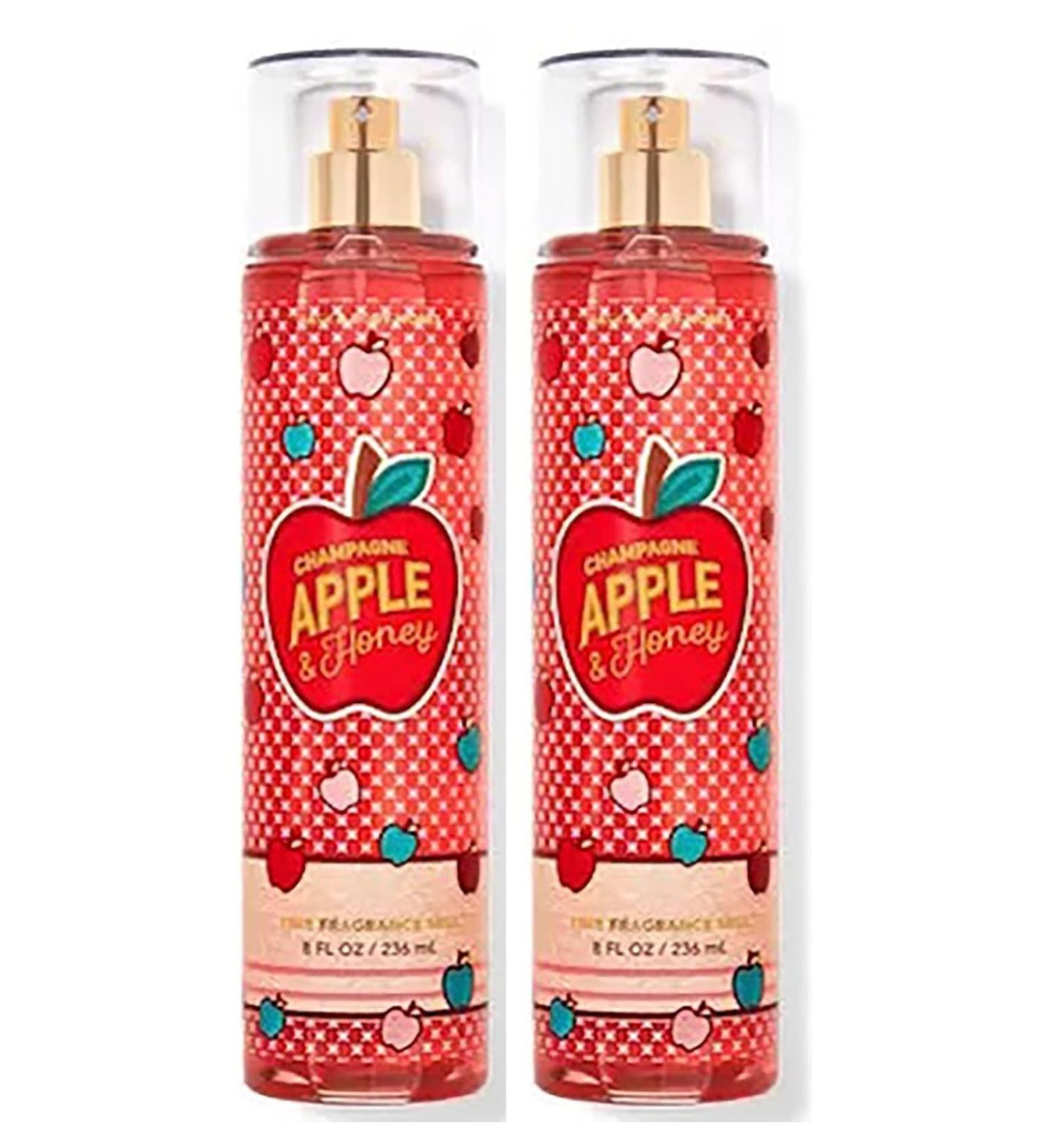 Bath & Body Works Bath and Body Works Champagne Apple & Honey Fine Fragrance Mist - Full Size -Value Pack Lot of 2 (Champagne Apple & Honey) 8 fl oz each