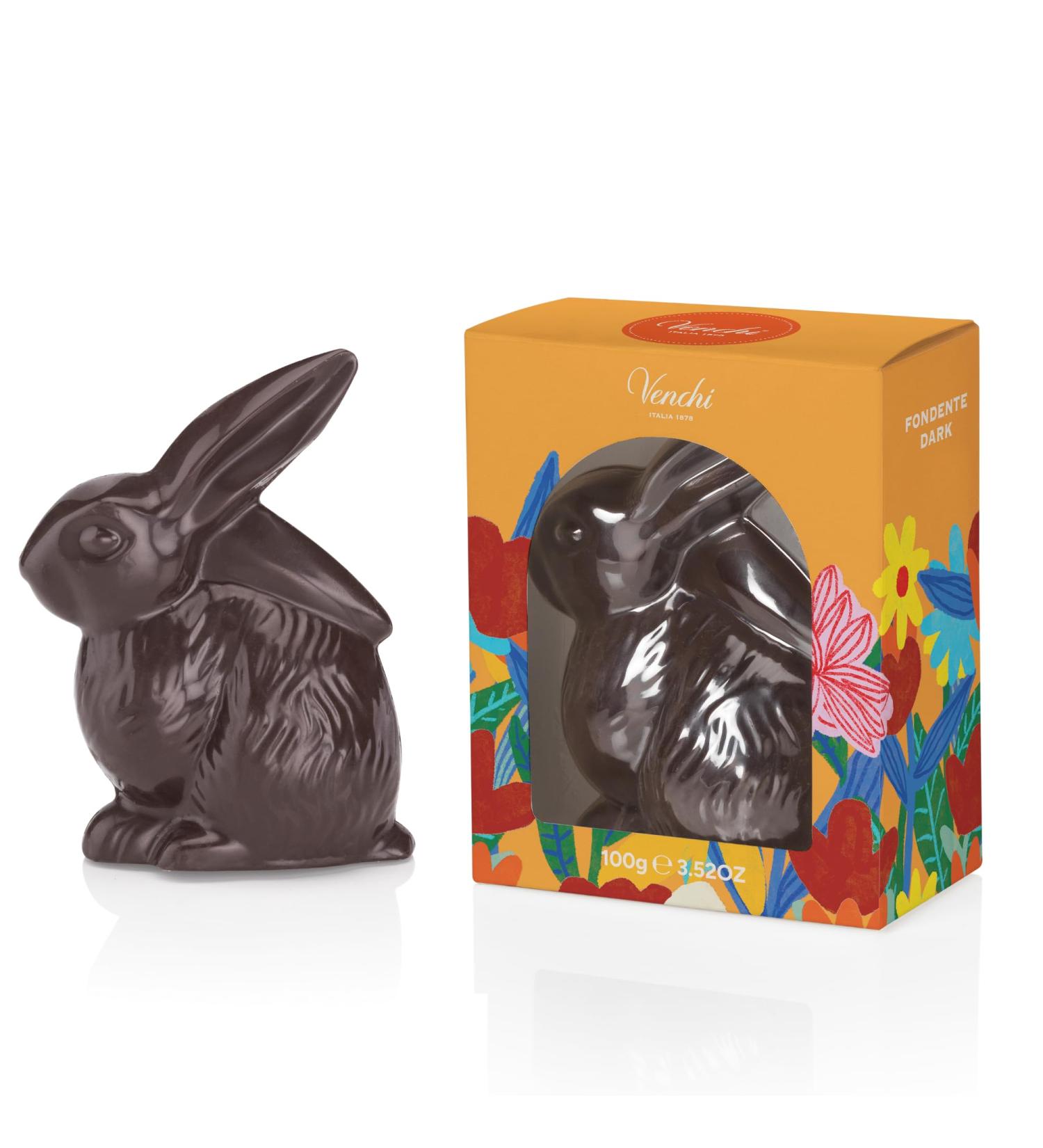 Venchi - Lapin au Chocolat Noir 60% 100 Gr Sans Gluten Collection de Printemps Venchi Id e Cadeau Lapin Noir 60% - Buy Online on GoSupps.com