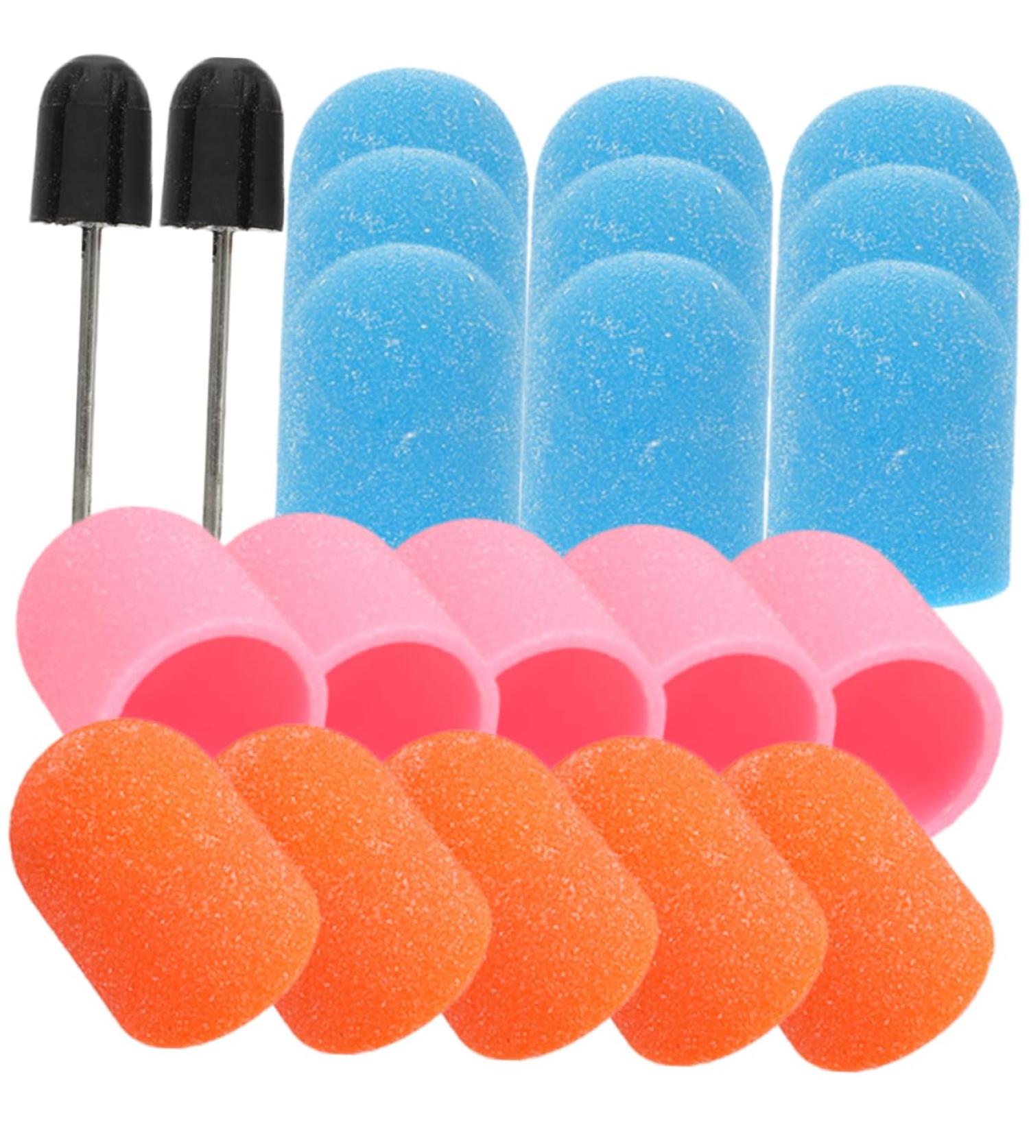 Mikinona 3 Sets Nail Art Polishing Caps Electric Nail File Accessory Drill Bits Manicure Pedicure Sanding Caps Nail Art Mmxmm Sanding Bands - Buy Online on GoSupps.com