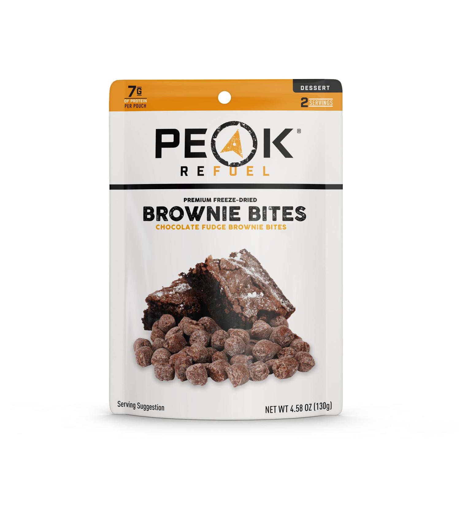 Peak Refuel Dessert Bites | Peanut Butter Chocolate Chip Cookies & Fudge Brownies | High Protein Snack Packs for Backpacking and Camping - Buy Online on GoSupps.com