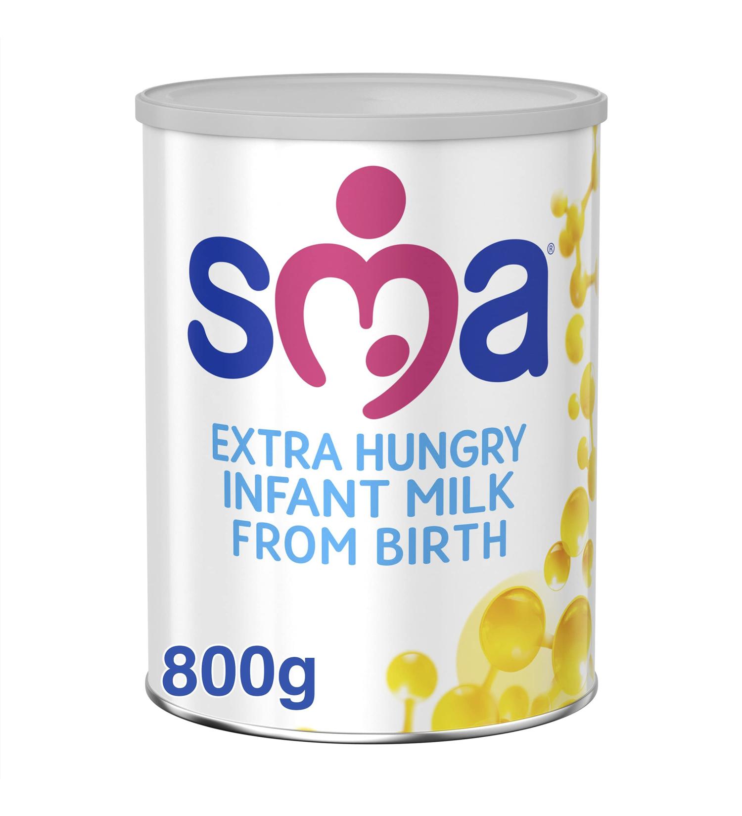 SMA Extra Hungry Infant Milk 800g - Pack of 1 | Suitable from Birth | High Quality Formula - Buy Online on GoSupps.com