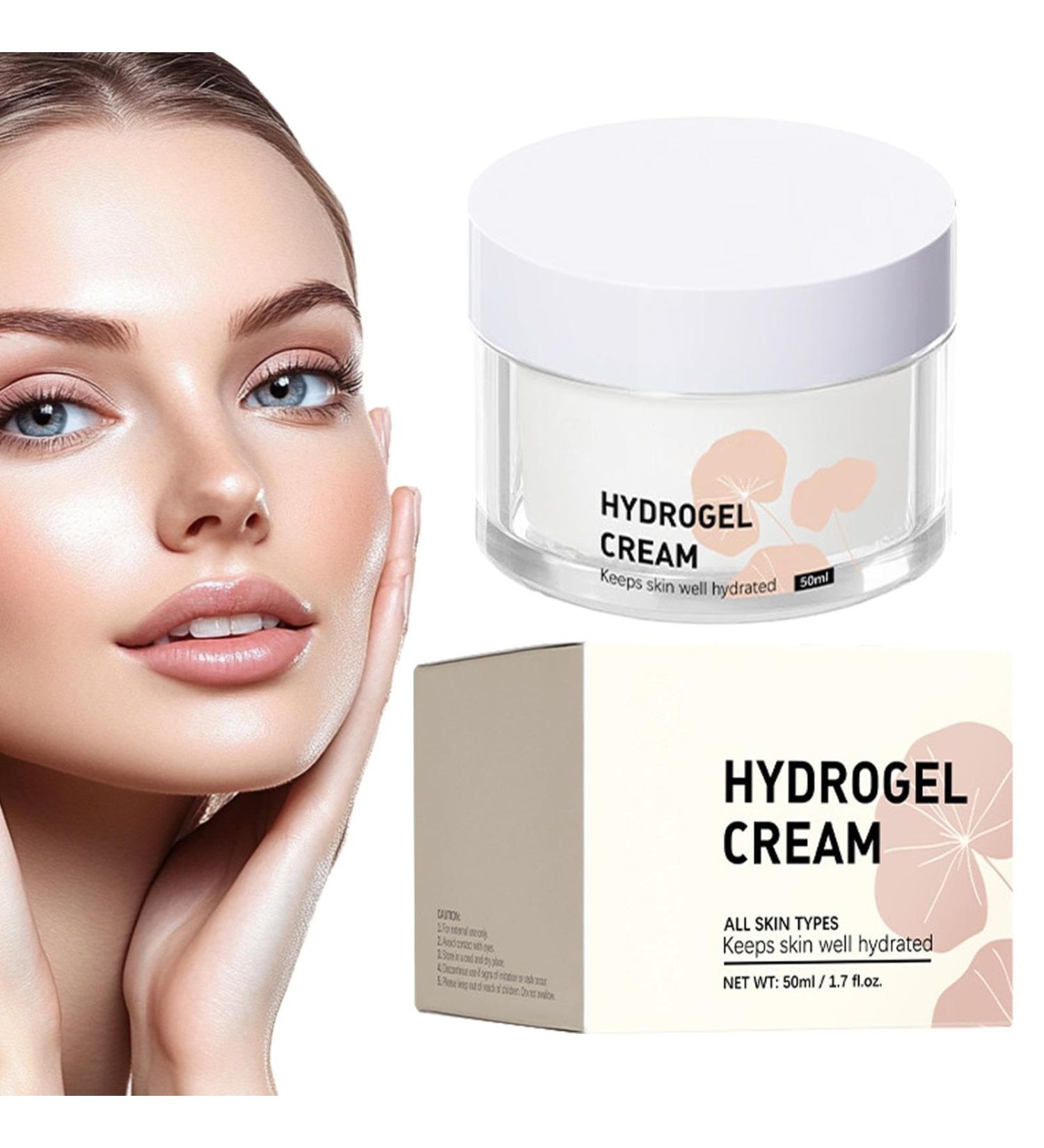  Ziennhu Hydrogel Cream 50 ml Facial Hydrogel Cream 50 ml Facial Brightening Cream | Moisturizing Facial Repair Product Nutri-Rich Lotion for Dry Skin for Adults - Buy Online on GoSupps.com