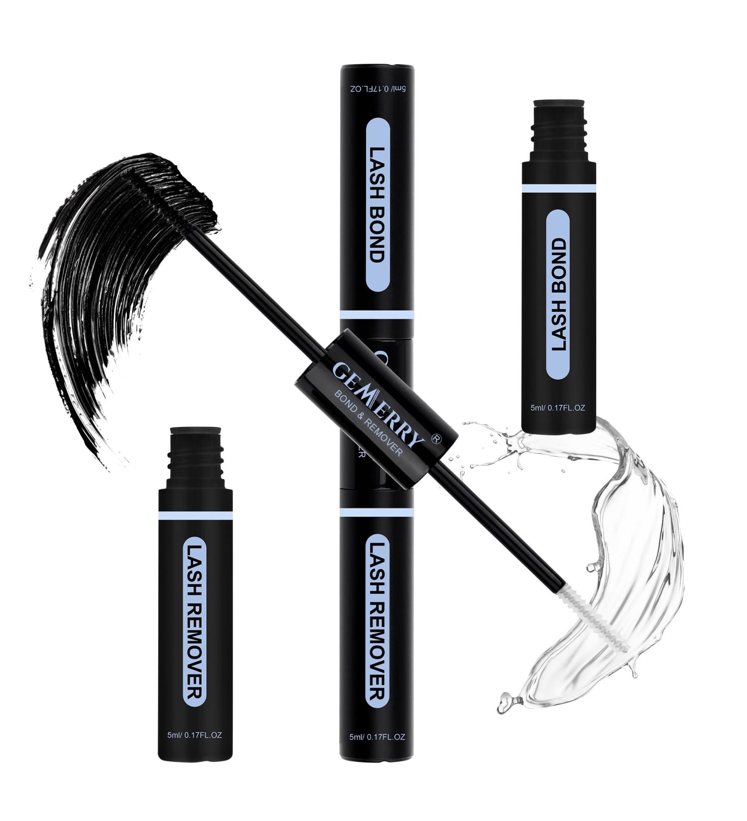 GEMERRY Lash Bond & Remover - 48H Waterproof Cluster Lash Glue & Remover for DIY Eyelash Extensions (10ml - Buy Online on GoSupps.com