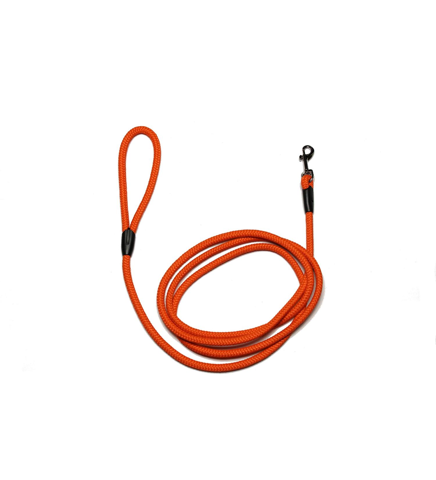Leash - Rope leash with hand loop Basic 10mm 27 colours 7 lengths (3.00 m orange) 3.00 m orange