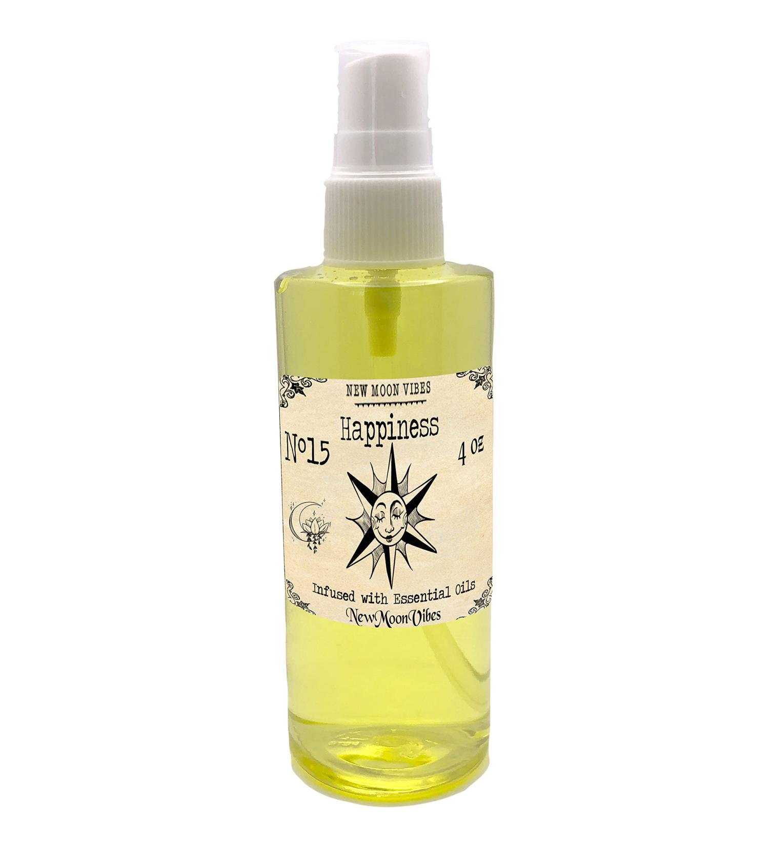 Happiness Aromatherapy Misting Room Spray, Spiritual Aromatic Mist Infused with Essential Oils Anti-Stress Draw Joy Positivity Banish Negativity Financial Peace Freedom - Buy Online on GoSupps.com