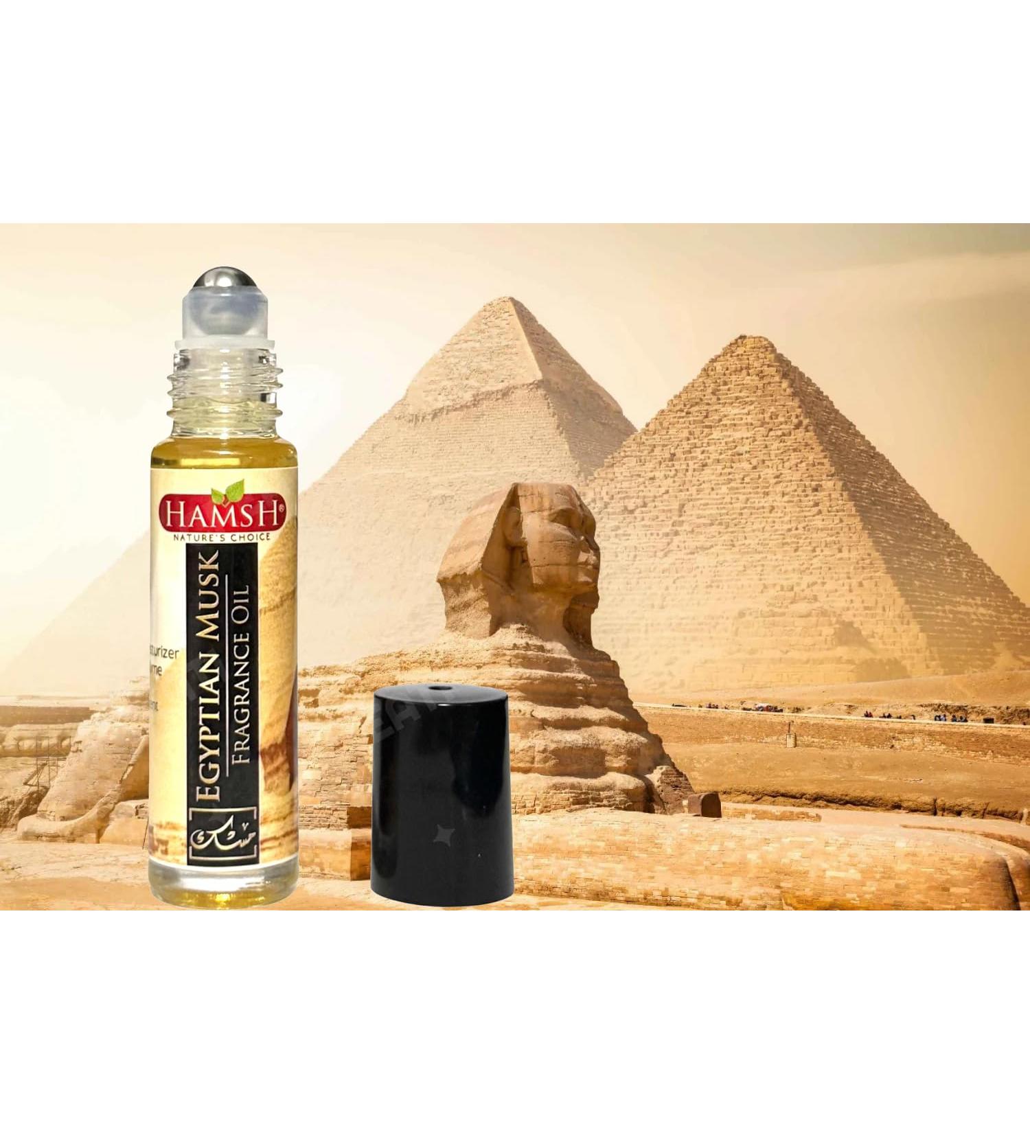 Egyptian Musk Perfume Oil Roll-On 10ml | Arabian Unisex Fragrance | Long-Lasting Alcohol-Free Musk & Floral Scent | Pure Concentrated Attar Oil in Glass Bottle - Buy Online on GoSupps.com