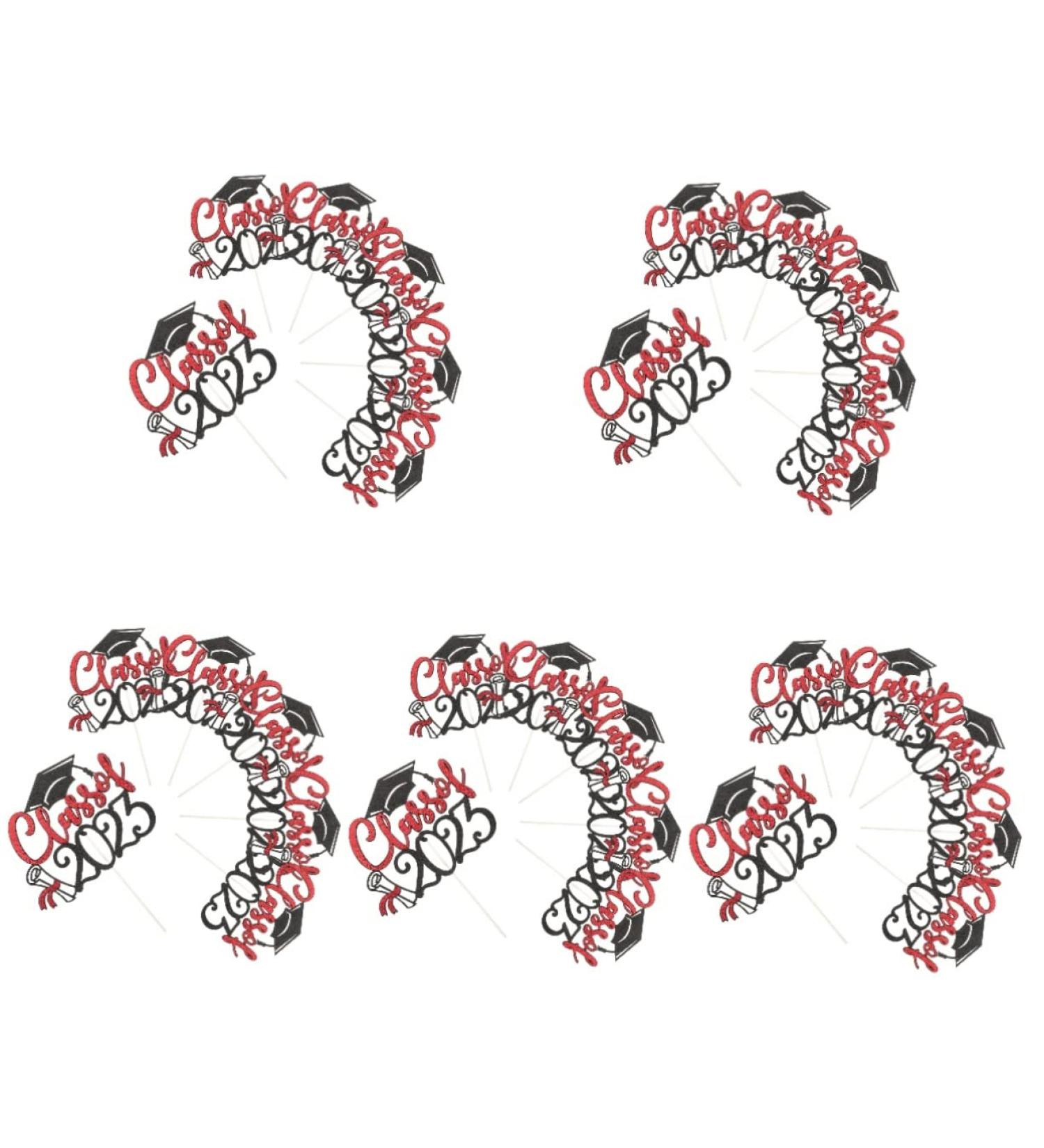 INOOMP 30 pcs class of 2023 cupcake topper graduation cupcake topper 2023 graduation season plug-in Paper paper cup cake supplies grad party decoration cake class of 2023 cake decors - Buy Online on GoSupps.com