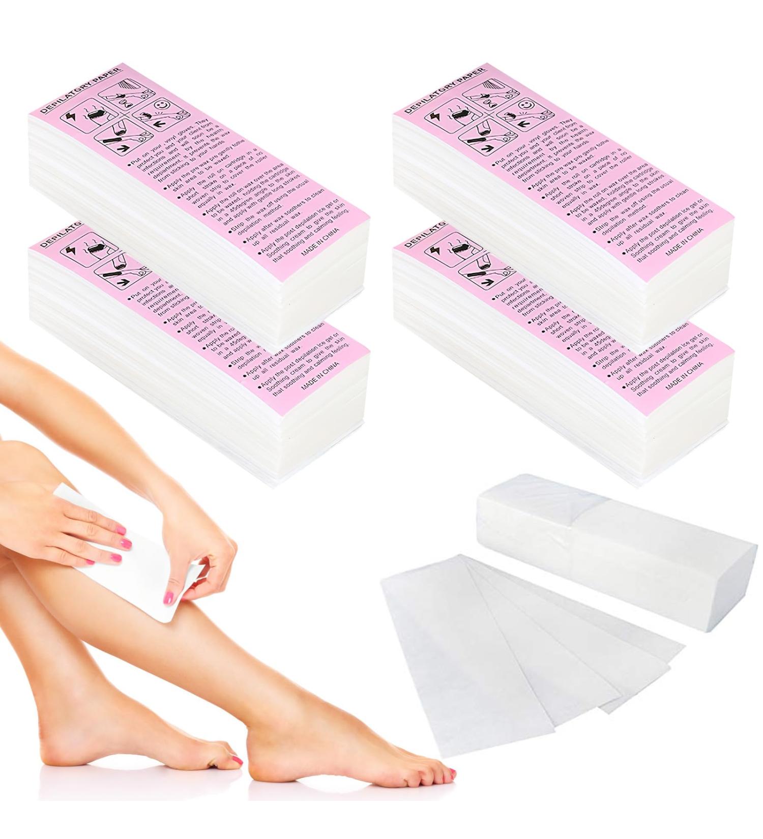 500 Fleece Wax Strips for Hair Removal - Ideal for Bikini Legs and Face | Sugar Paste & Warm Wax Depilation - Buy Online on GoSupps.com
