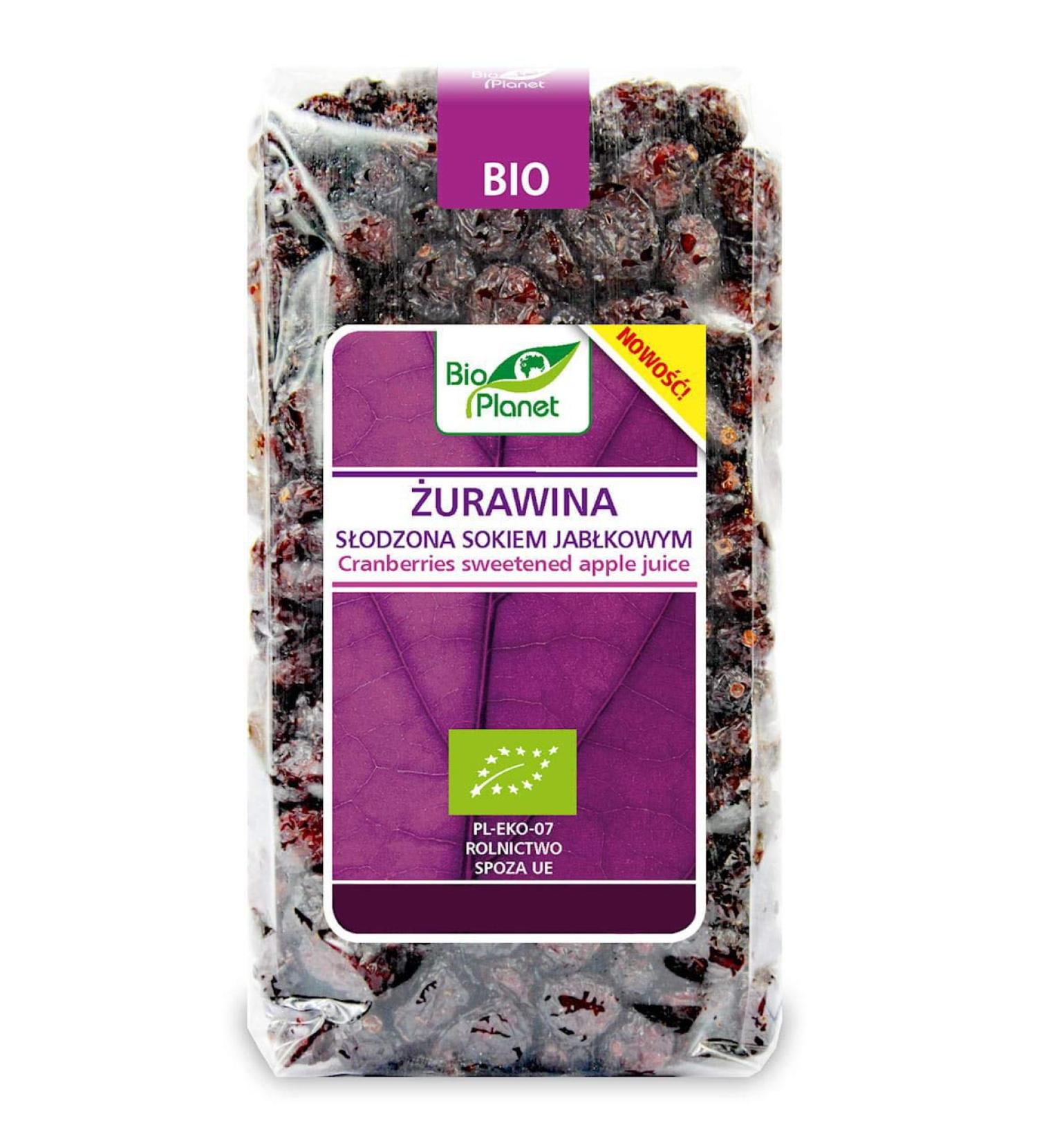 Sweet cranberries with apple juice ORGANIC 400g - BIO PLANET