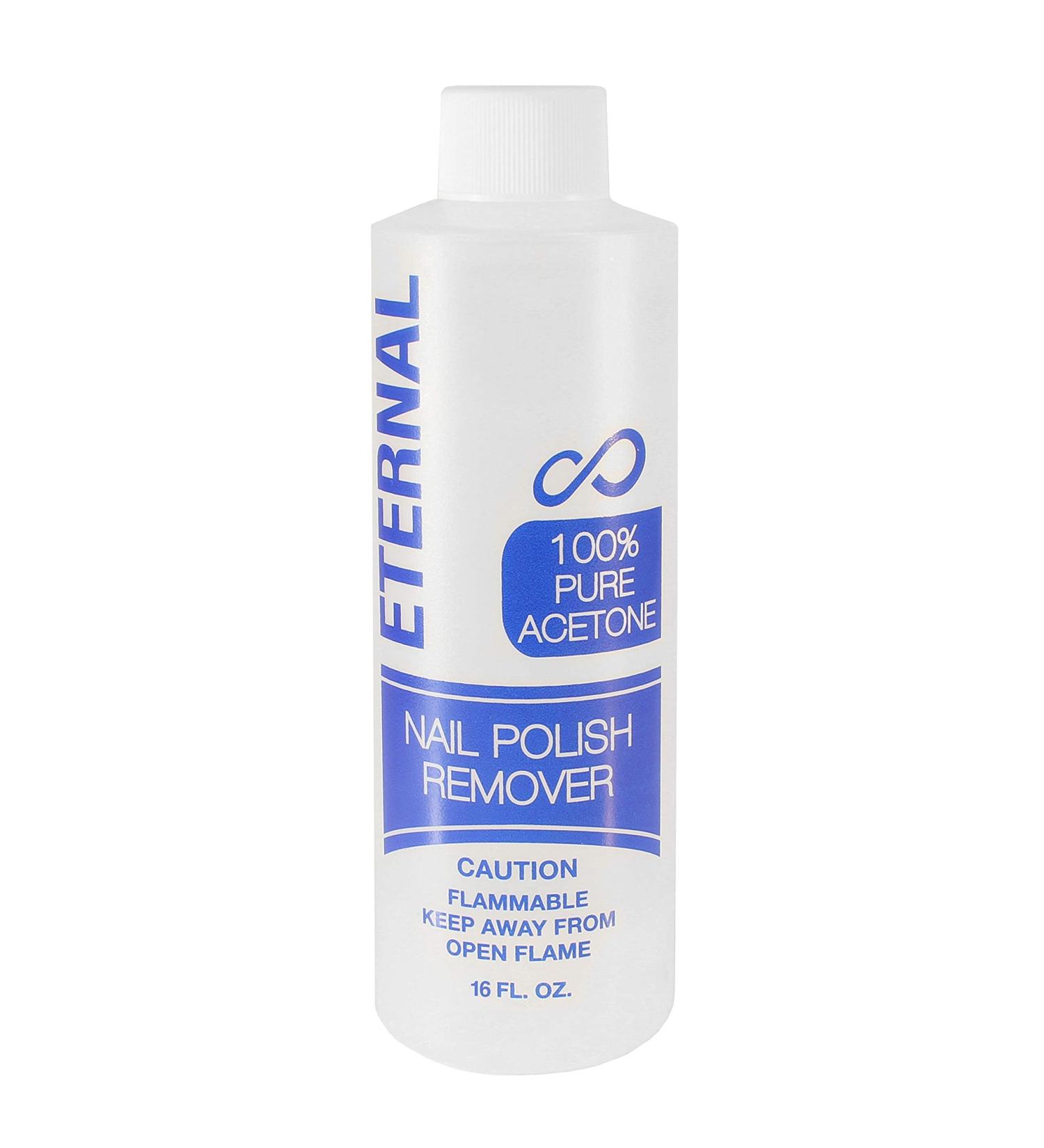 Eternal 100% Pure Acetone Nail Polish Remover - 16 Fl Oz (Pack of 1) - Buy Online on GoSupps.com