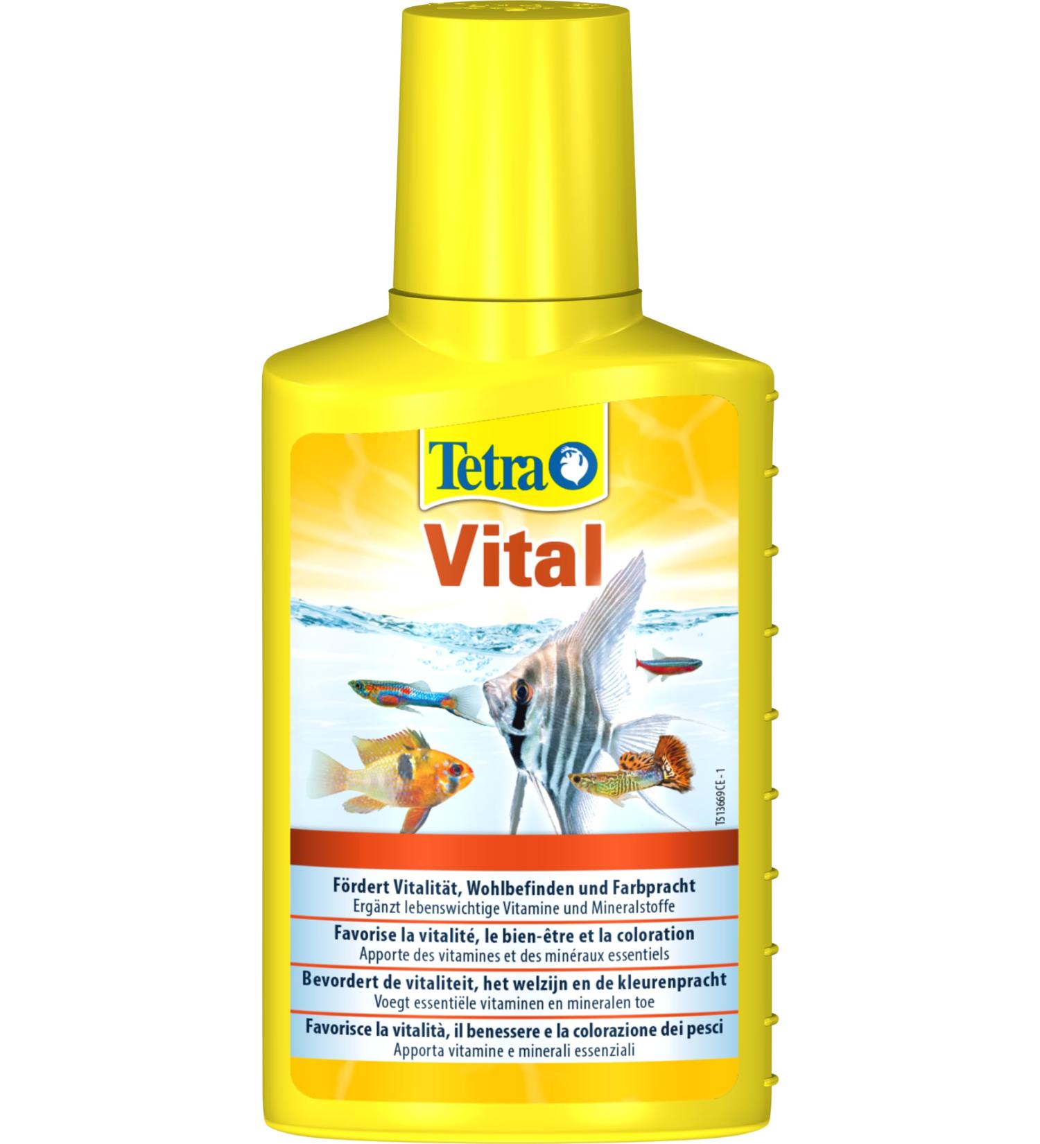 Tetra Vital - Enhance Fish Vitality & Color | 100 ml Vitamins & Minerals Supplement for Healthy Aquariums - Buy Online on GoSupps.com