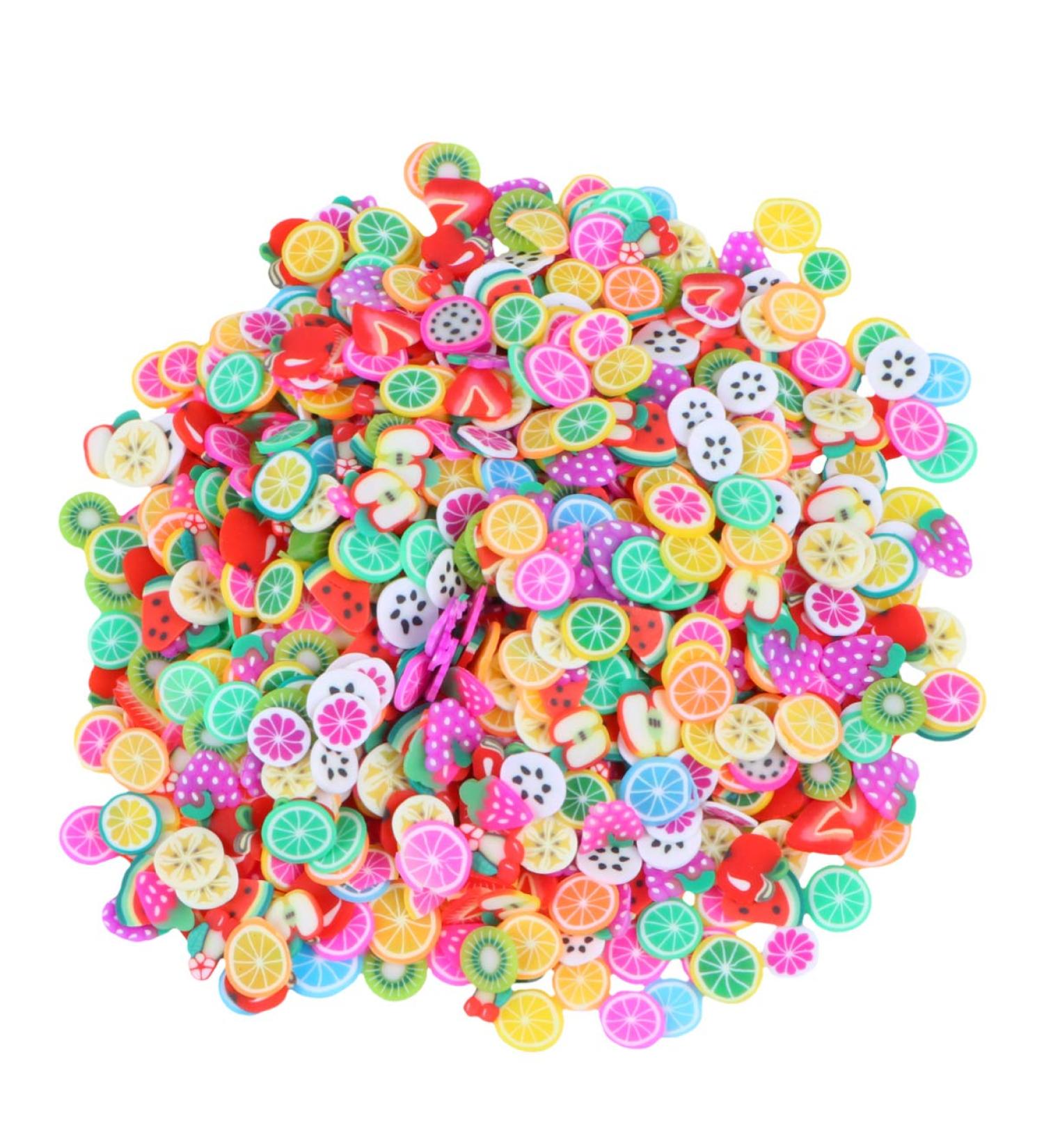 FRCOLOR 1000pcs Fruit Nail Art Slices 3D Acrylic Fruit Charms for Stunning Nail Designs - International Shipping - Buy Online on GoSupps.com