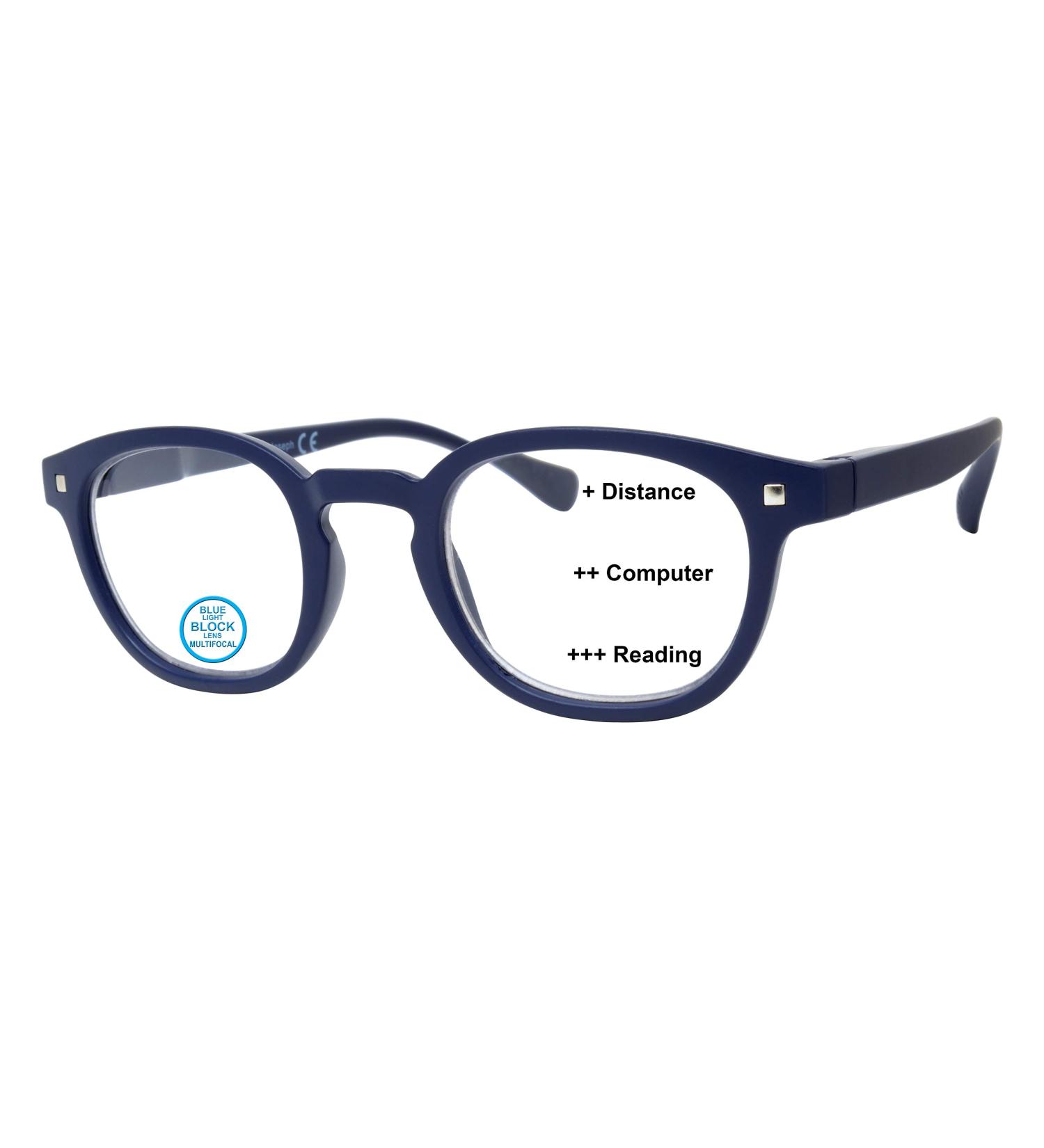 Joseph Trifocal Blue Light Blocking Reading Glasses 1.0x for Men and Women - Buy Online on GoSupps.com