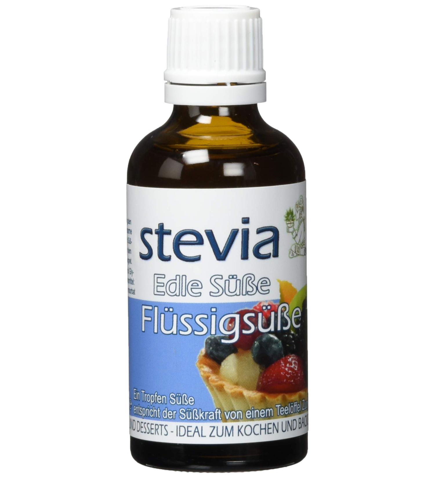 Noble Sweetness STEVIA Liquid Sweetener Concentrate - 50 ml | Zero Calorie Natural Sugar Substitute | International Shipping Available - Buy Online on GoSupps.com