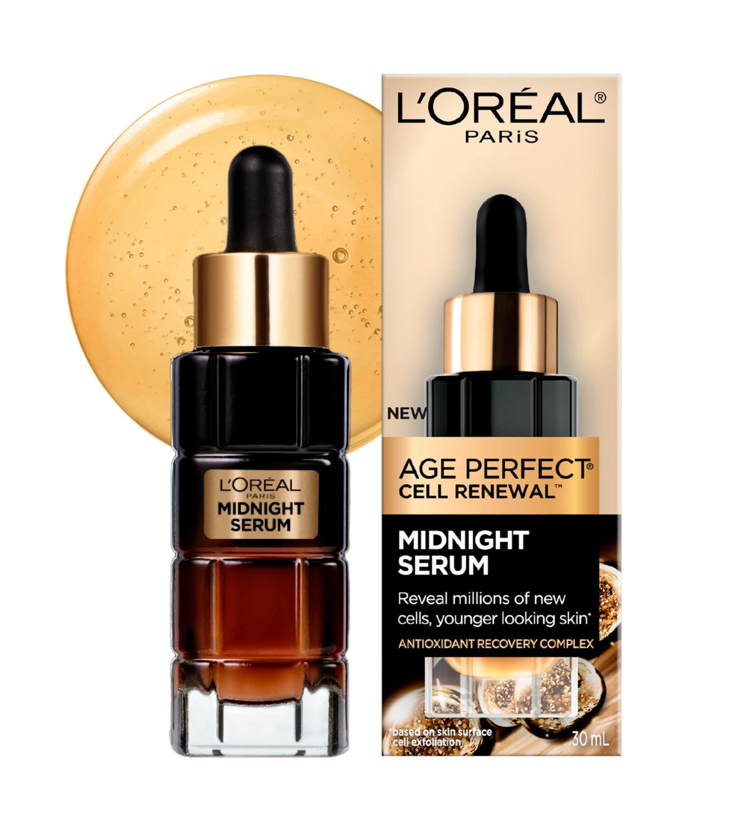 L'Oreal Paris Age Perfect Midnight Serum 1 oz - Anti-Aging Night Serum - Buy Online on GoSupps.com