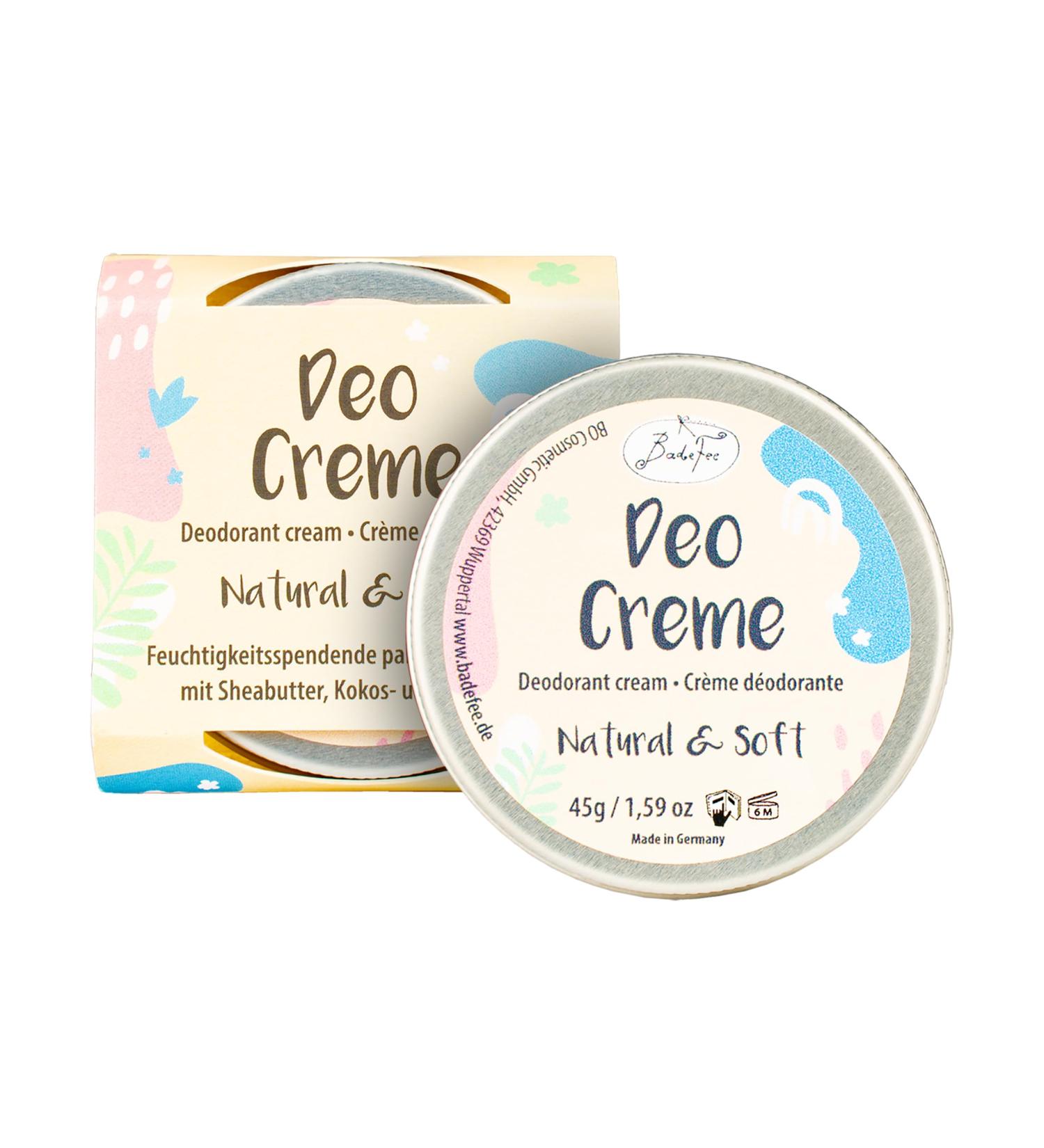  Badefee BadeFee Natural & Soft Vegan Deodorant Cream (50 ml) - Aluminium Free/with Shea Butter Coconut Oil and Almond Oil - Gentle Care and 24 Hour Protection against Sweat Odors for - Buy Online on GoSupps.com