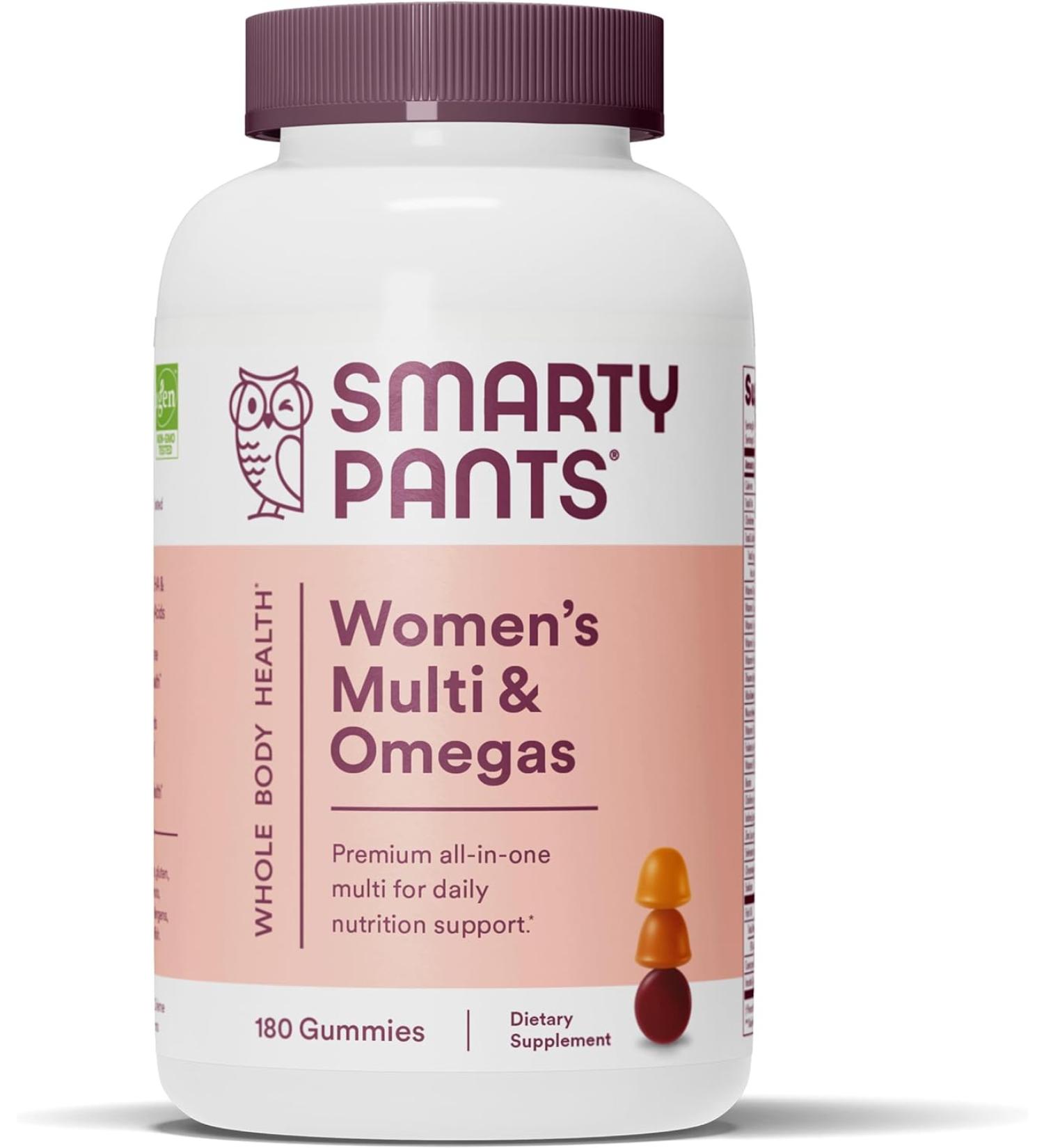 SmartyPants Women's Formula Gummies - Lemon Creme, Blueberry & Orange, 180 Count - Buy Online on GoSupps.com
