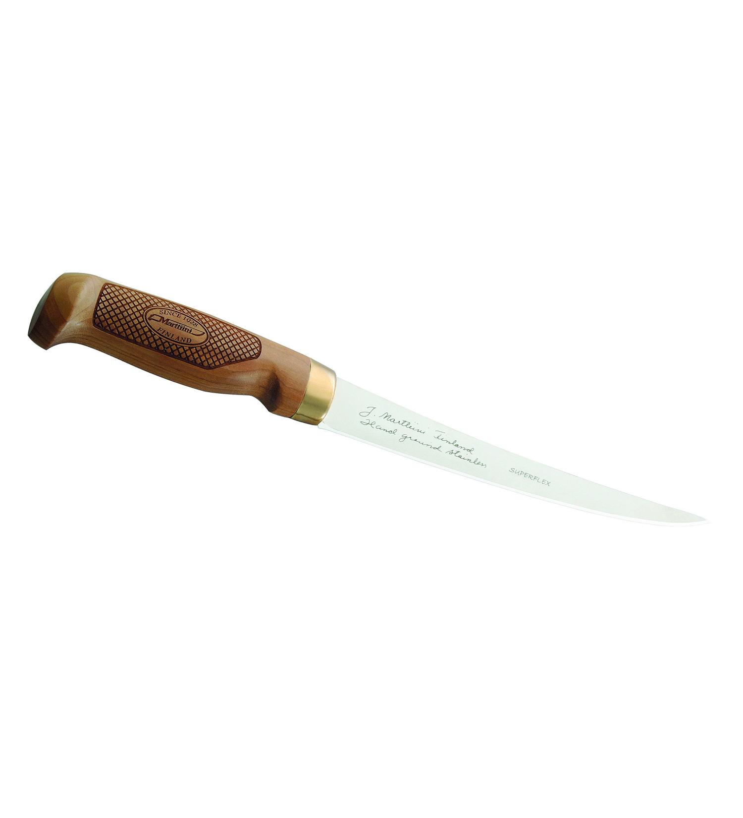 Marttiini knife filleting knife Classic Superflex birch wood total length: 30.6 cm grey M