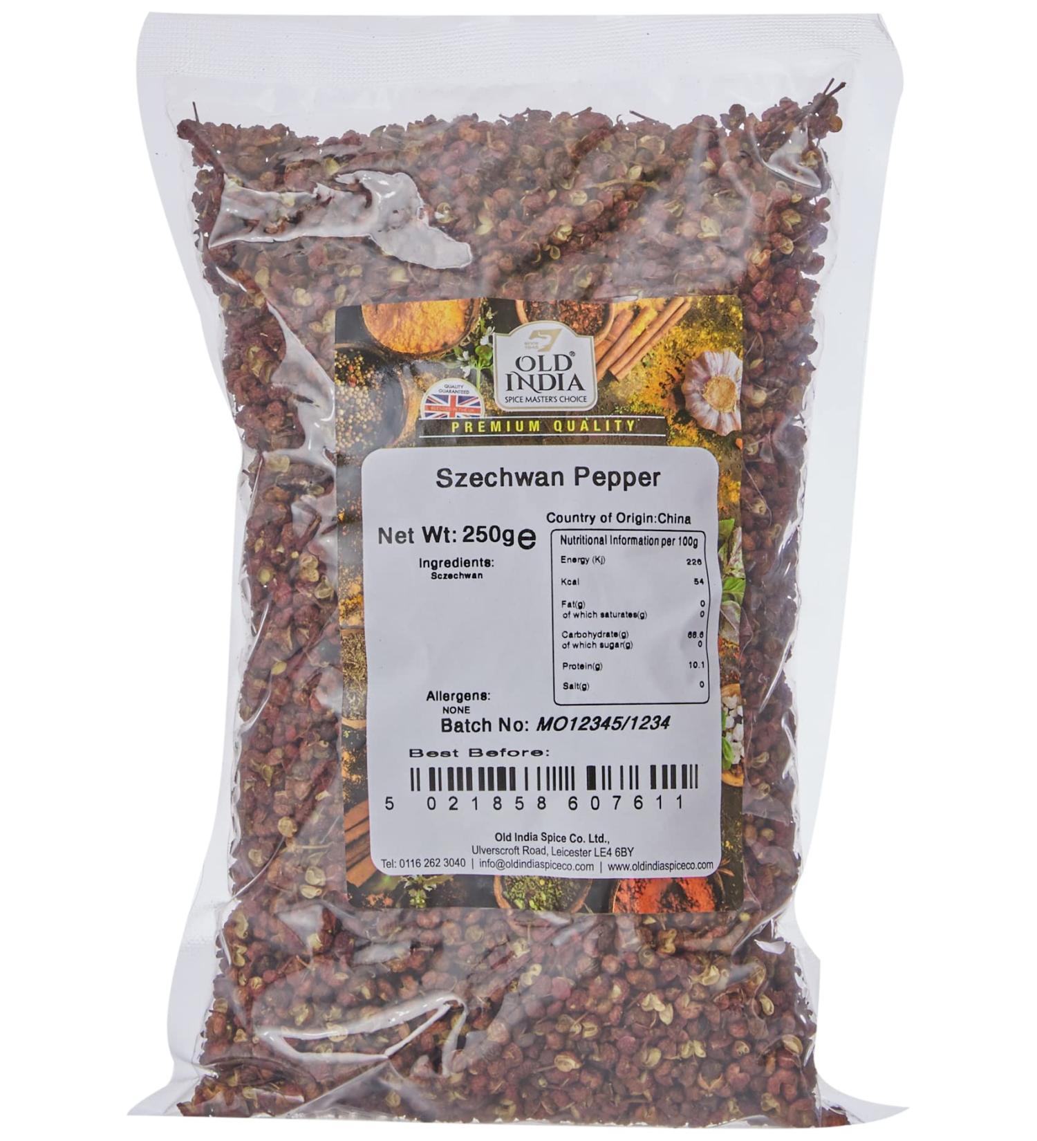 Old India Szechwan Pepper 250g - Authentic Sichuan Pepper Spice - Pack of 1 - Buy Online on GoSupps.com