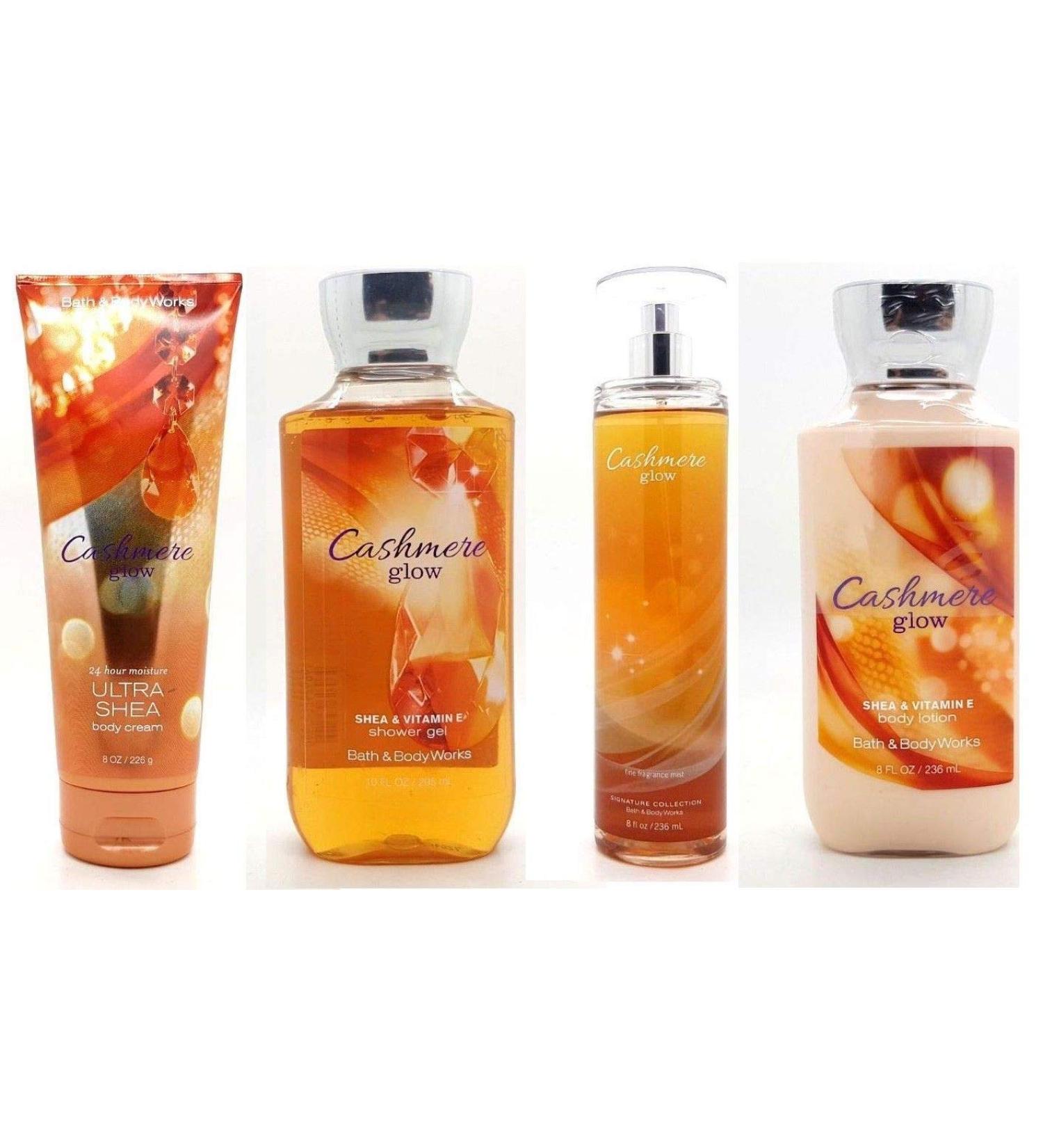 Bath & Body Works Cashmere Glow Gift Set - Signature Collection Body Lotion - Body Cream - Fragrance Mist & Shower Gel Full Size