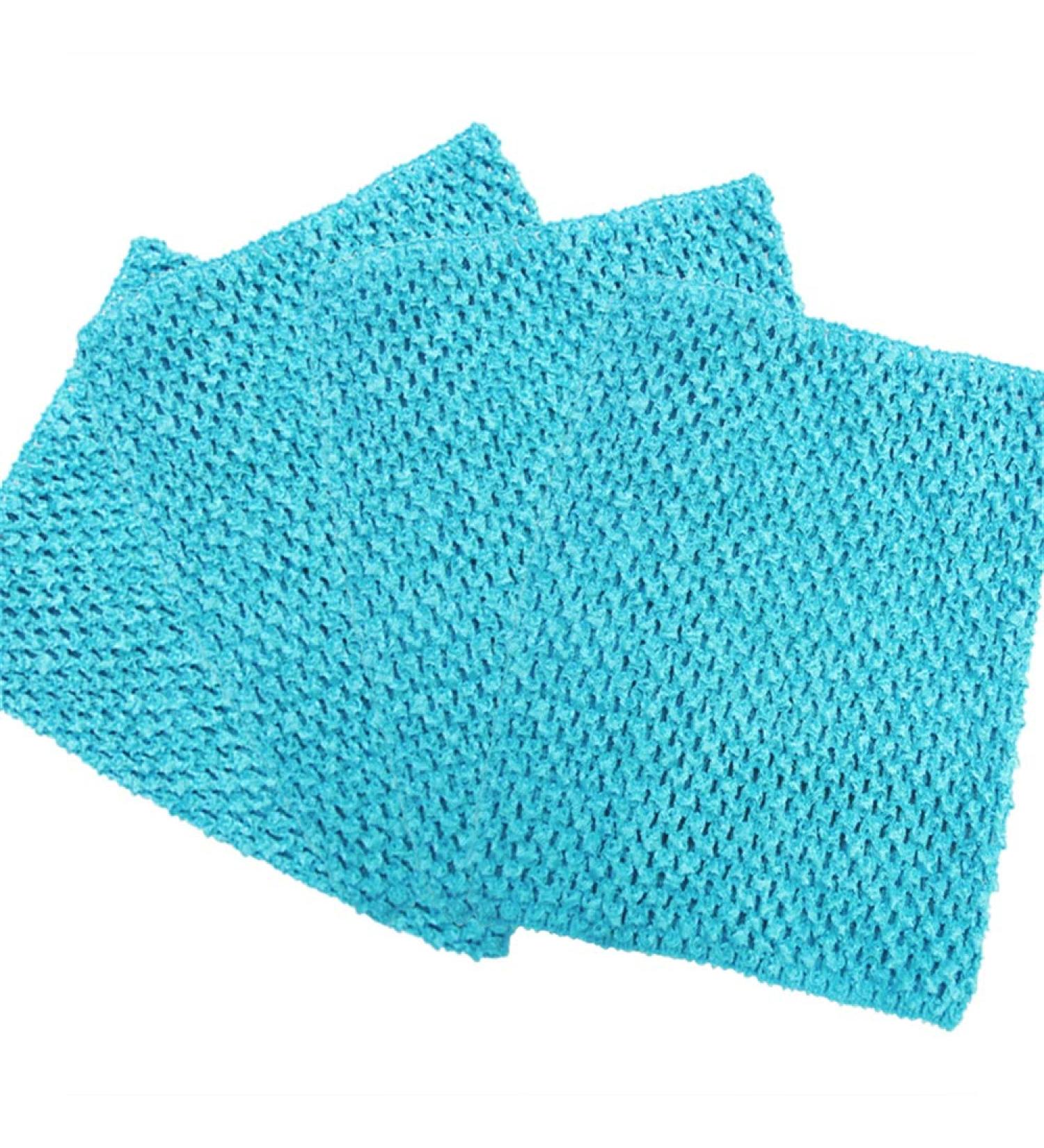 Time to Sparkle 4pcs Crochet Tube Top Tutu Dress Set for Baby Girls Turquoise 25x30cm - Buy Online on GoSupps.com