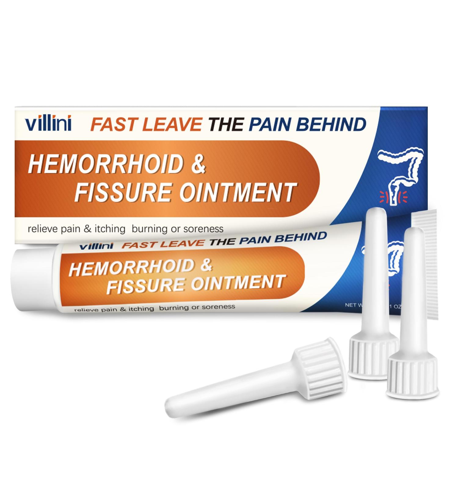 Villini Herbaluxy Hemorrhoid Treatment Ointment - External & Internal Hemorrhoid Shrinking Cream for Men and Women - Anus Fissure Relief - Buy Online on GoSupps.com