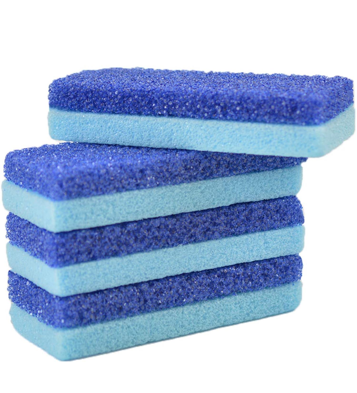 Mantello Foot Scrubber Pumice Stone 4 Pack - Double Sided Dead Skin Remover for Shower and Foot Tub - Pedicure Supplies Feet Scrubber - Buy Online on GoSupps.com