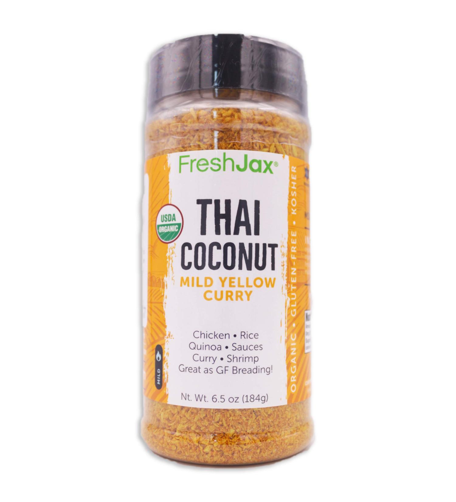FreshJax Gourmet Thai Coconut Curry Mild - Yellow Curry 6.5 oz (Single Pack) - Buy Online on GoSupps.com