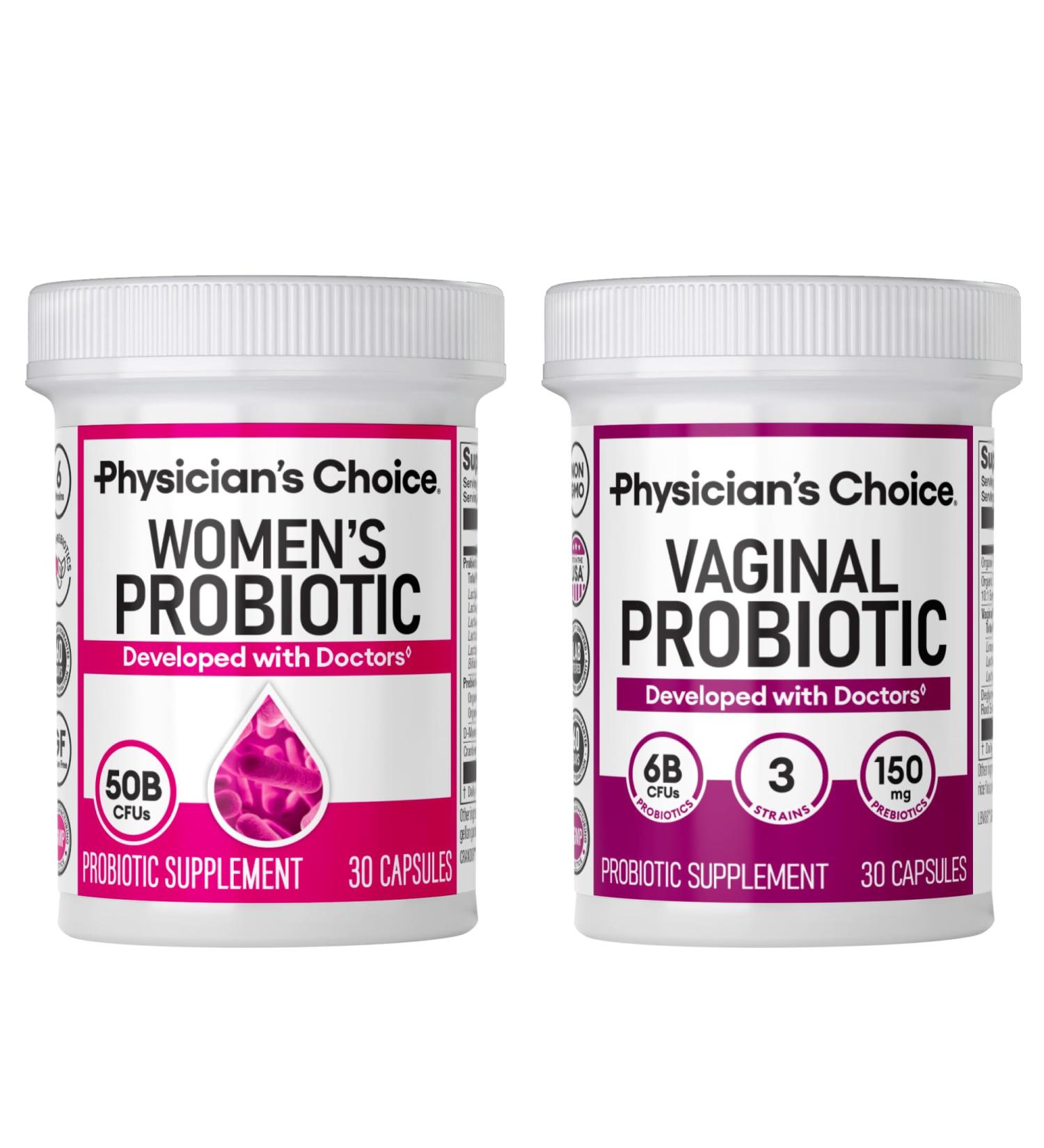 Physician's CHOICE Feminine Power Duo Bundle - Vaginal Probiotic + Womens Probiotic Bundle - Buy Online on GoSupps.com