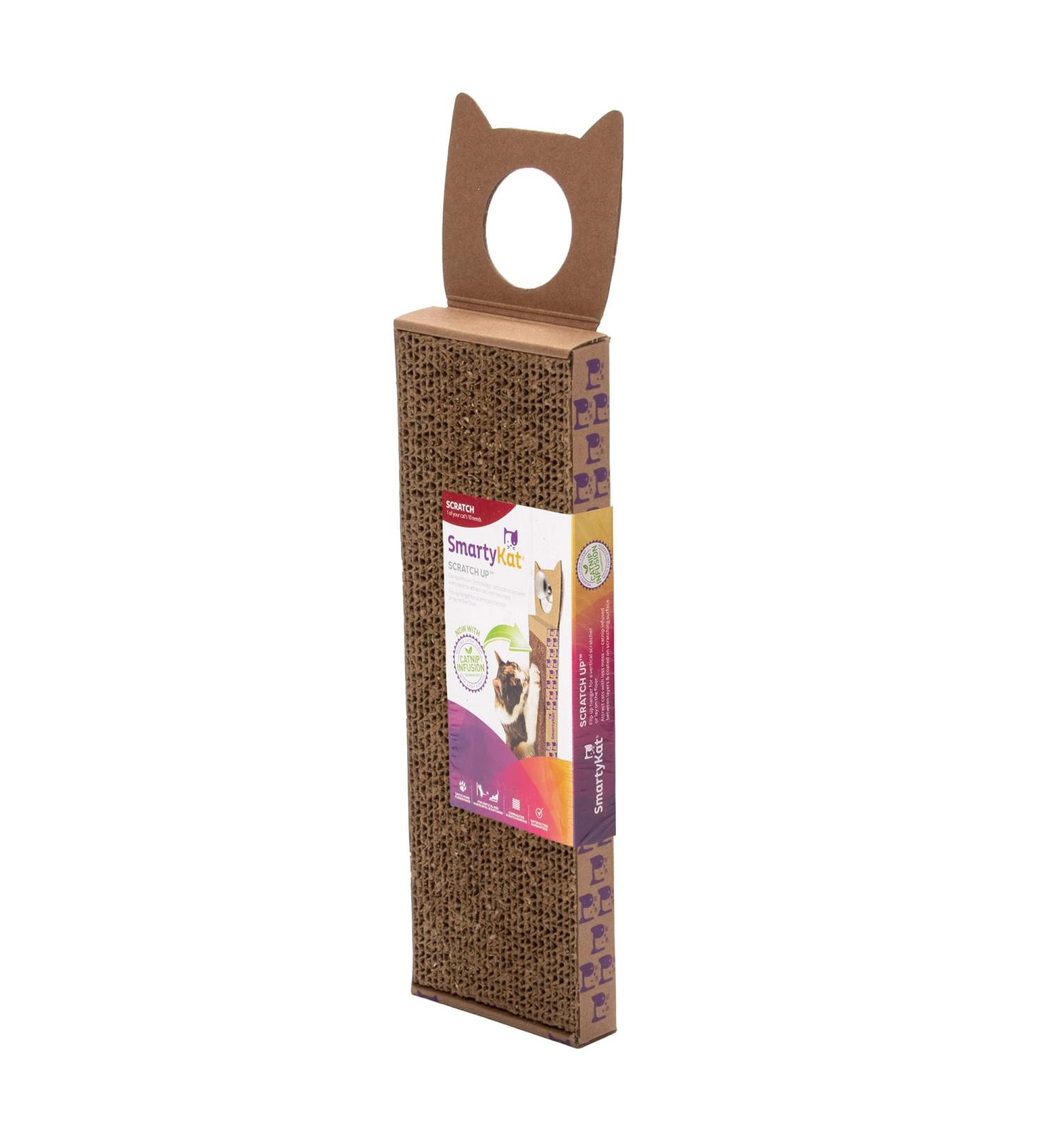 SmartyKat Scratch Up Hanging Corrugated Cat Scratcher | Catnip Infused | Promotes Healthy Nail Growth | Single Pack - Buy Online on GoSupps.com