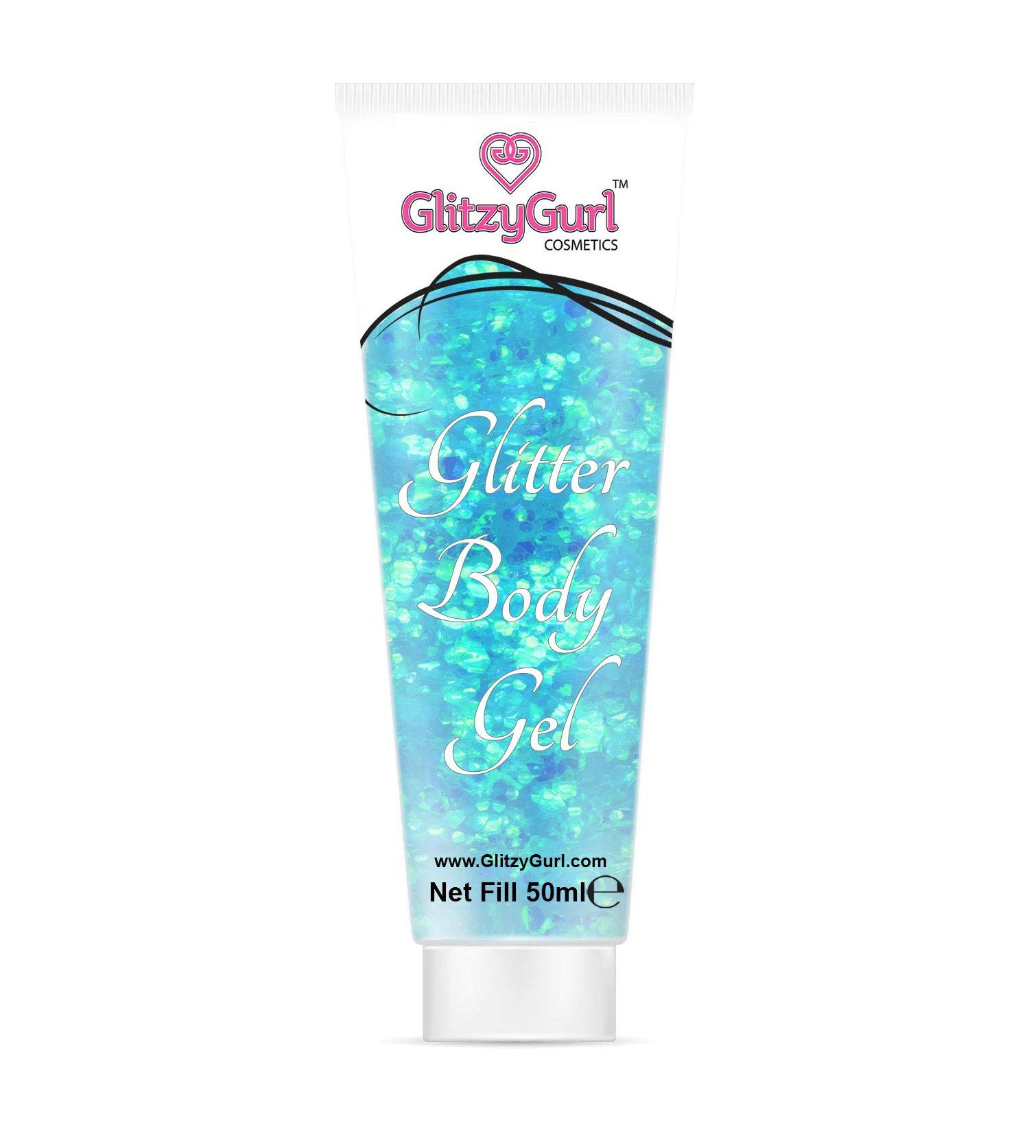 Holographic Glitter Face and Body Gel 50ml Cosmetic Glitter Body Glitter Hair Glitter Gel (Magic Mermaid)