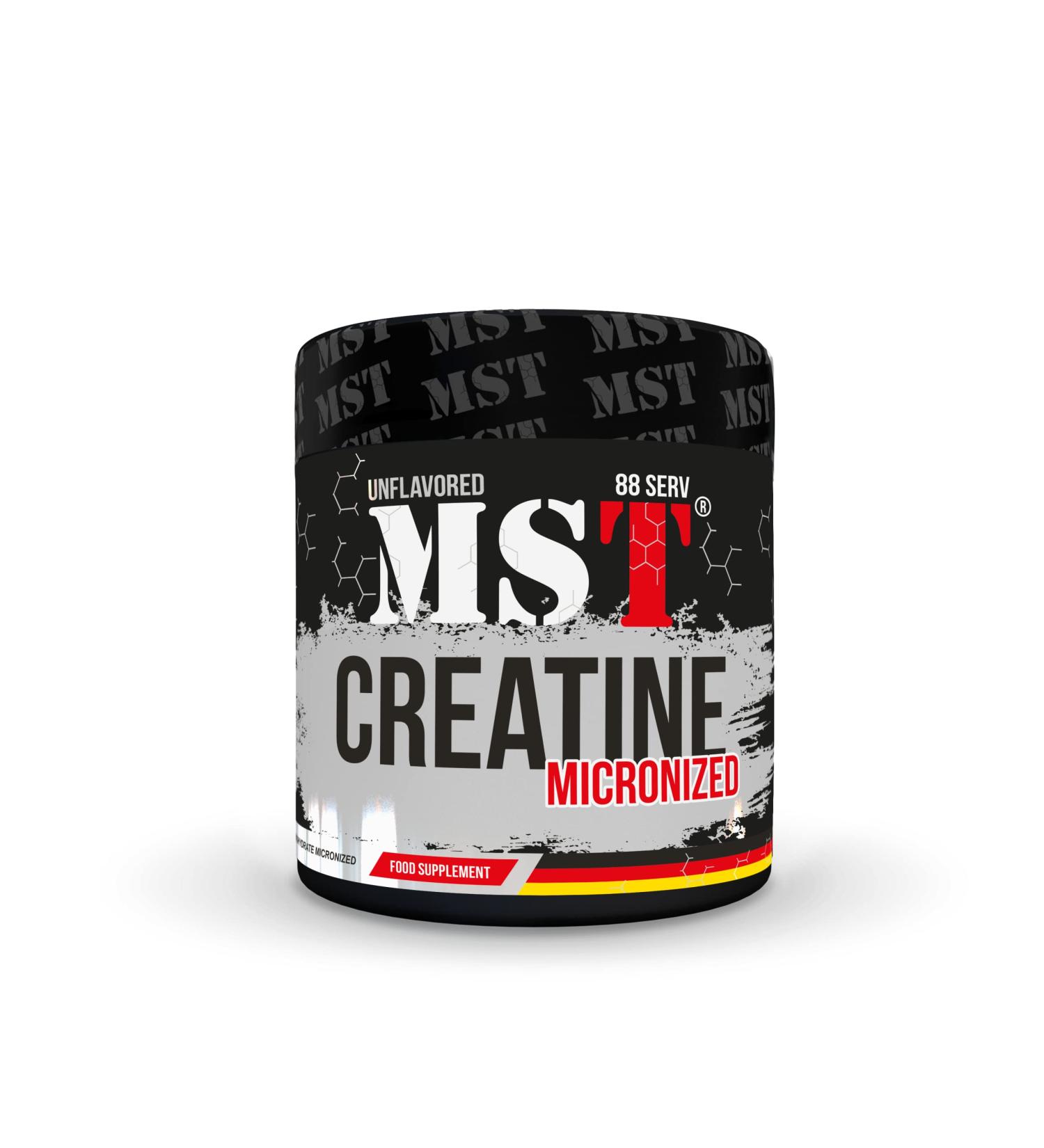 Creatine Micronized Powder Monohydrate | High-Dose Creatine | MST Nutrition | Made in Germany (300g) - Boost Muscle & Performance - Buy Online on GoSupps.com