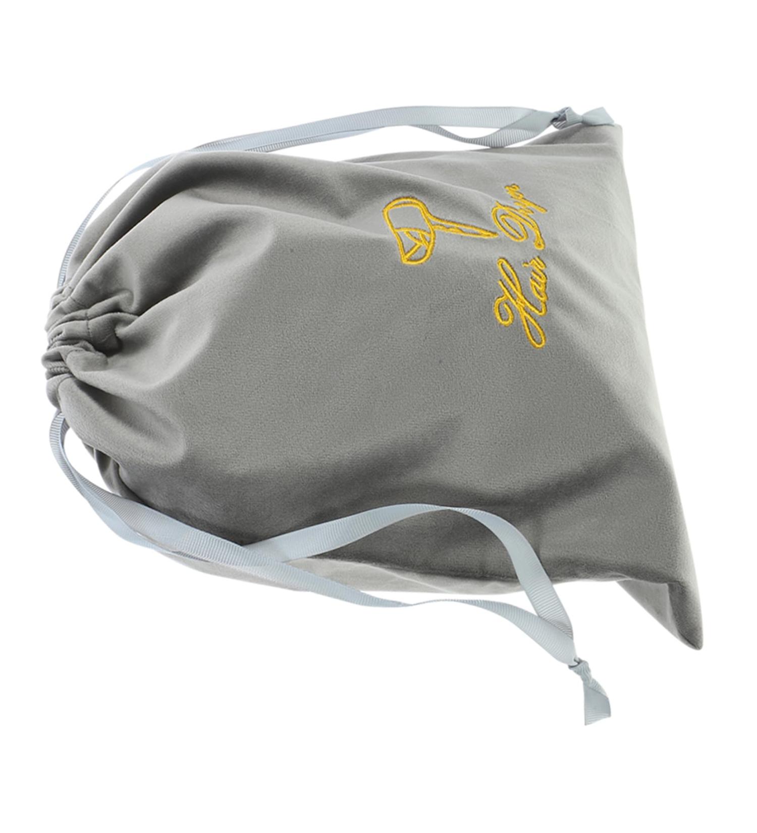 FRCOLOR Travel Hair Dryer Storage Bag - Elegant Drawstring Duffle for Hair Accessories & Styling Tools - Gray Organizer for Makeup & Travel 30x25cm - Buy Online on GoSupps.com