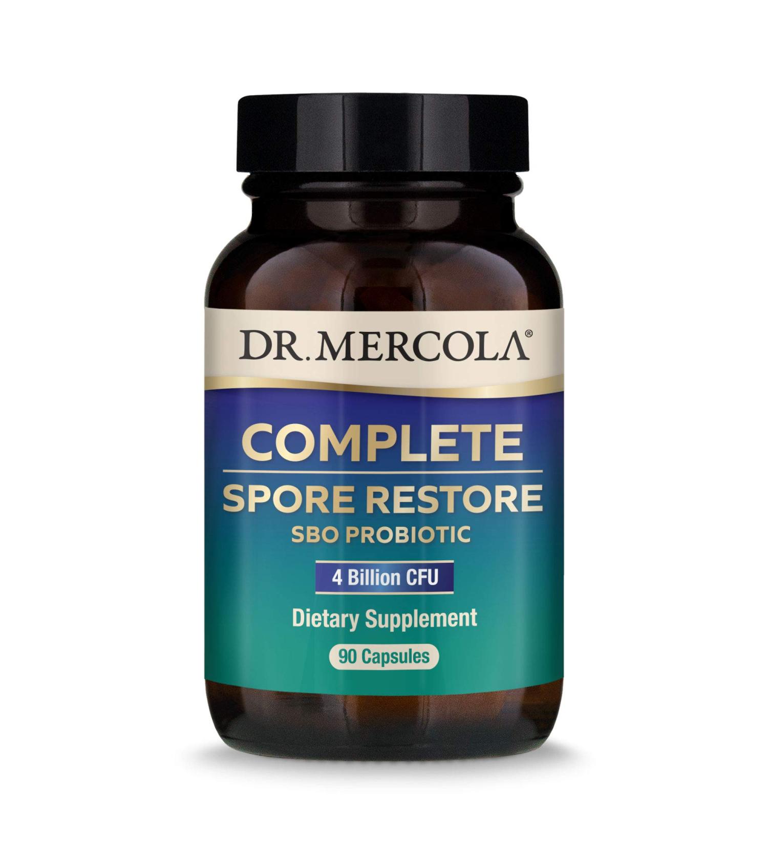 Dr. Mercola Complete Spore Restore - 4 Billion CFU Probiotic Capsules | 90 Count - Buy Online on GoSupps.com