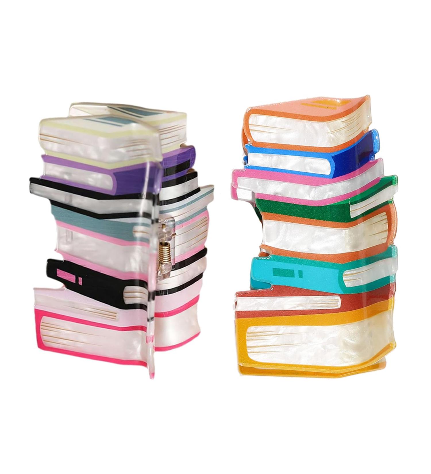 Book Hair Claw Clips Teacher Hair Clips Back to School Teacher Hair Accessories Book Lovers Teachers Appreciation Present Back To School Hair Clips for Thin Hair (A+B) - Buy Online on GoSupps.com